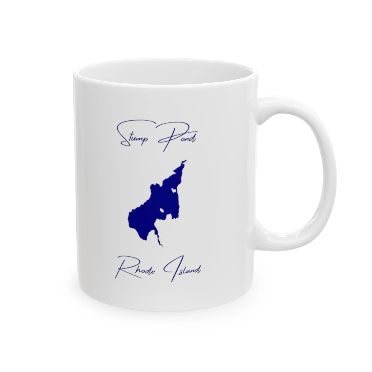 Rhode Island Stump Pond Ceramic Mug other position view from right 11oz.webp