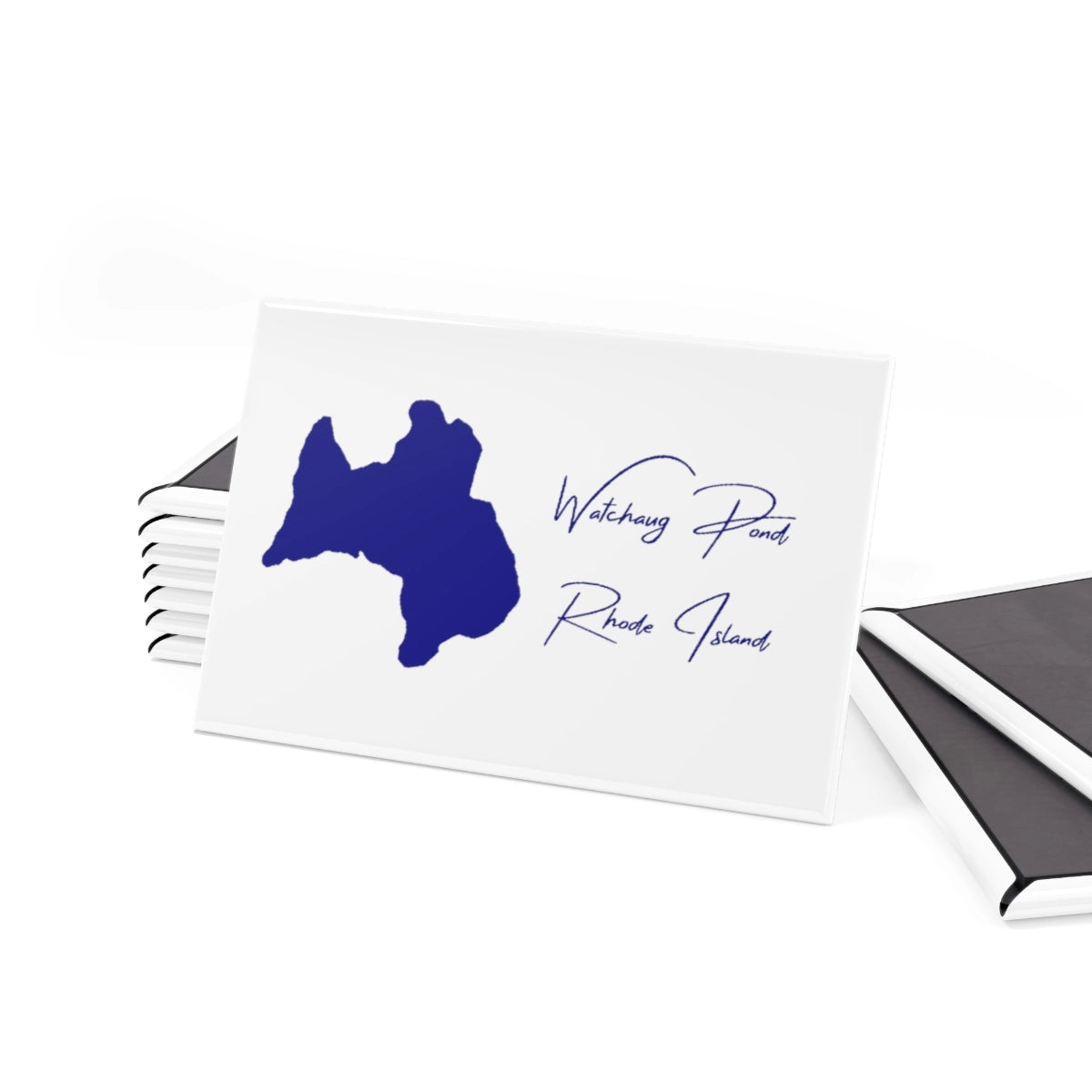 Rhode Island Watchaug Pond Magnet front position view from set 2 x 3.webp