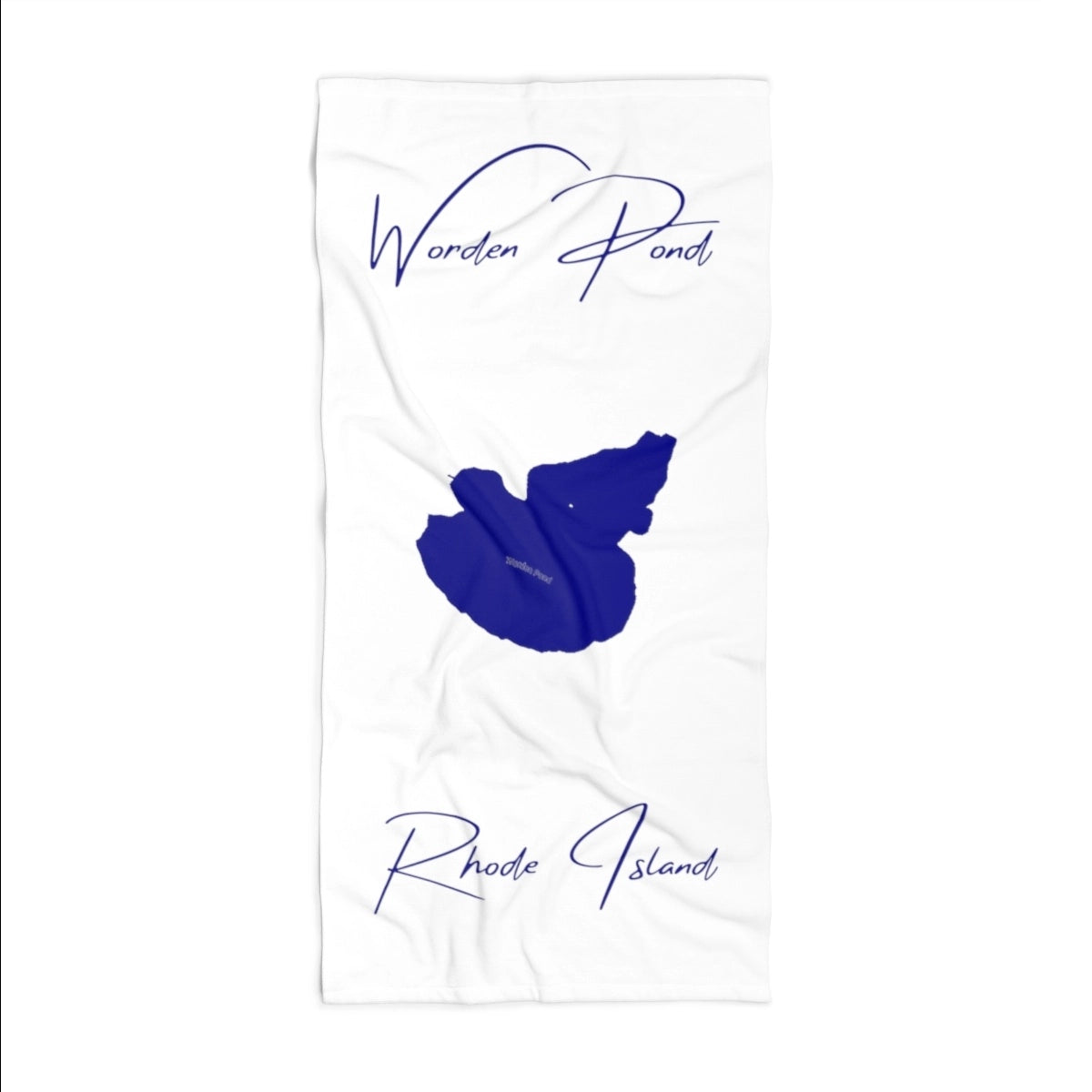 Rhode Island Worden Pond Beach Towel front position view from front 36 x 72.webp