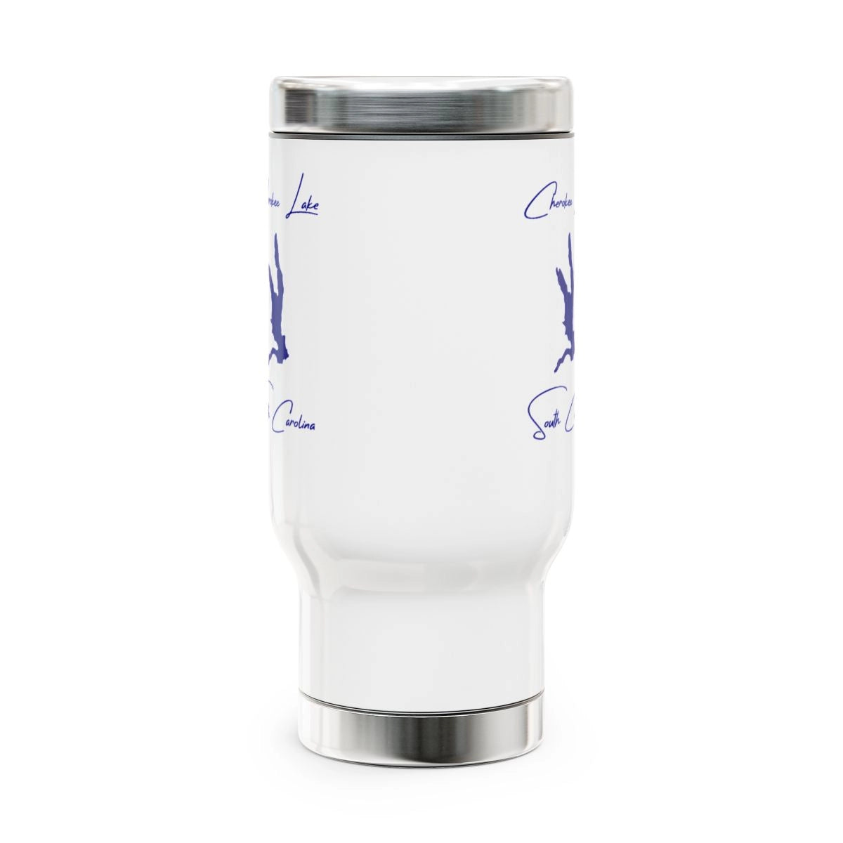 South Carolina Cherokee Lake Travel Mug other position view from front 14oz.webp