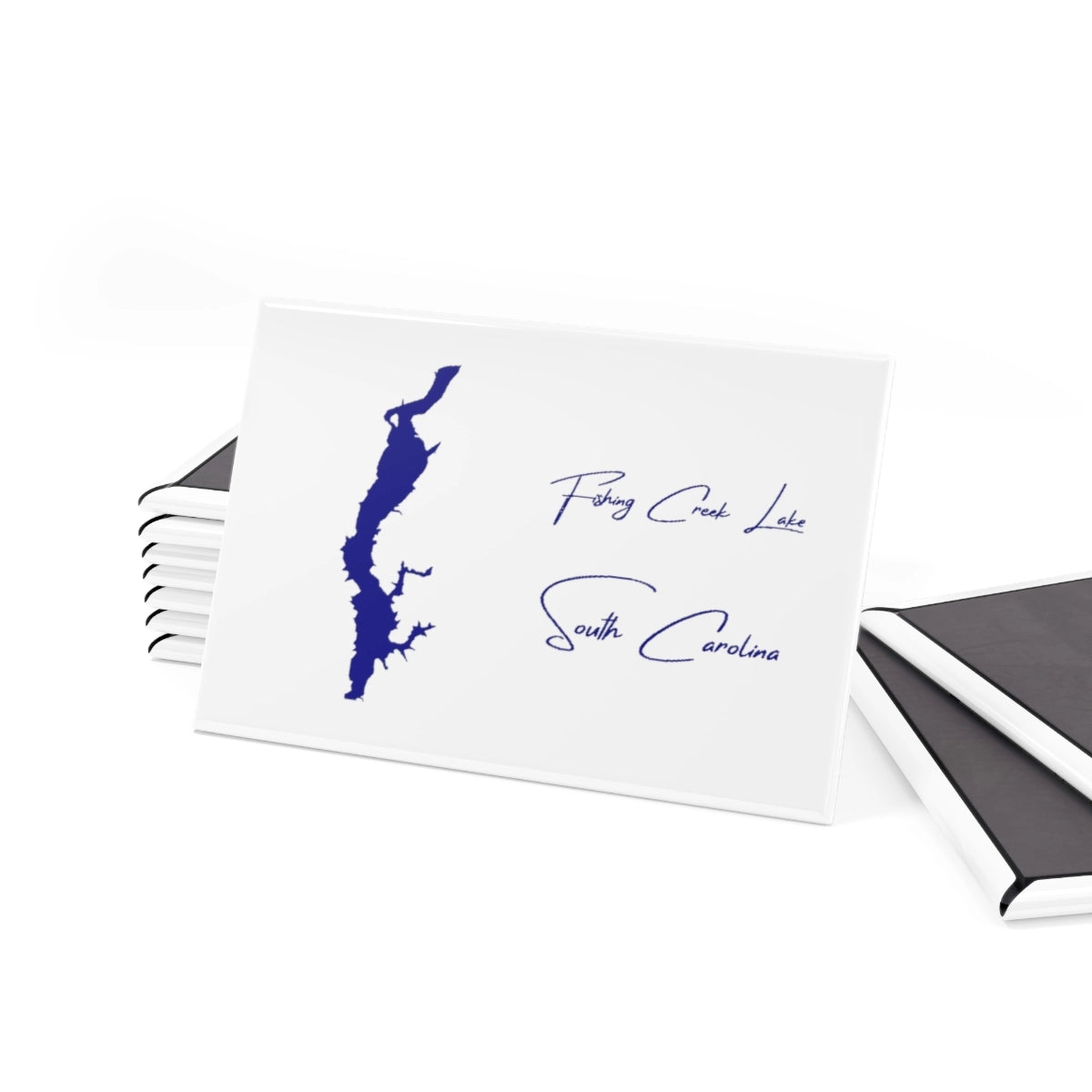 South Carolina Fishing Creek Lake Magnet front position view from set 2 x 3.webp