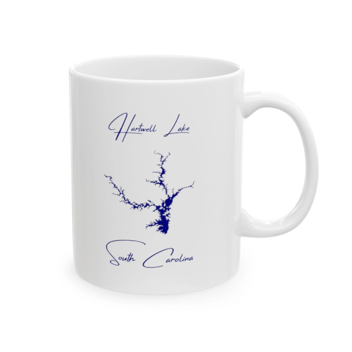 South Carolina Hartwell Lake Ceramic Mug other position view from right 11oz.webp
