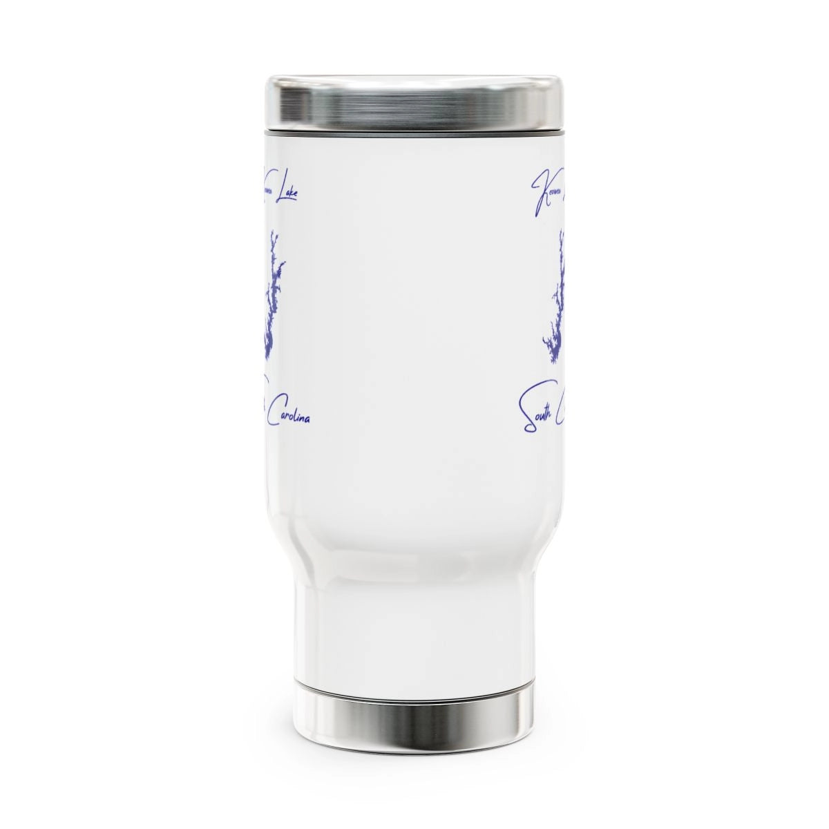 South Carolina Keowee Lake Travel Mug other position view from front 14oz.webp