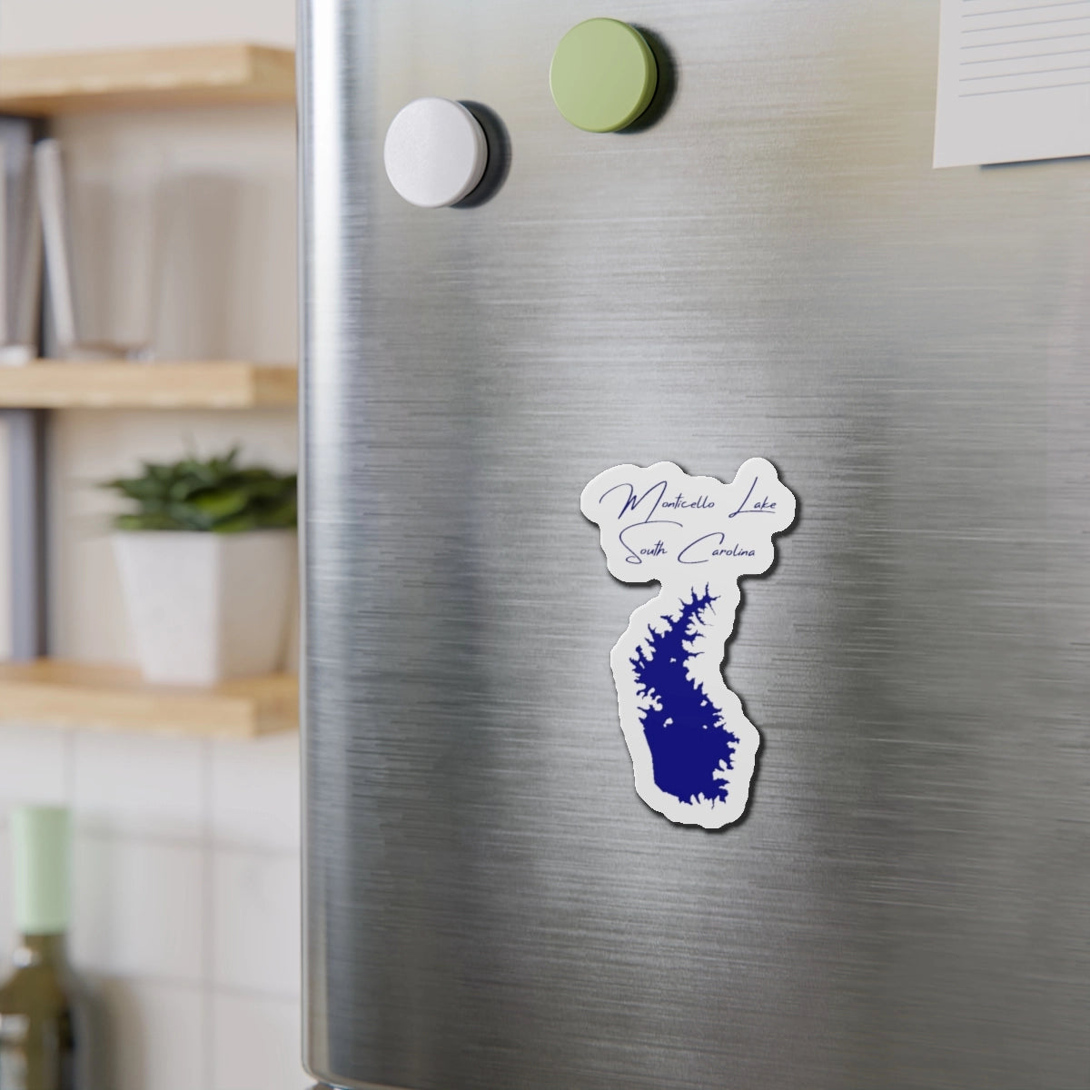 South Carolina Monticello Lake Die Cut Magnet front position view from context-2 4 x 4.webp