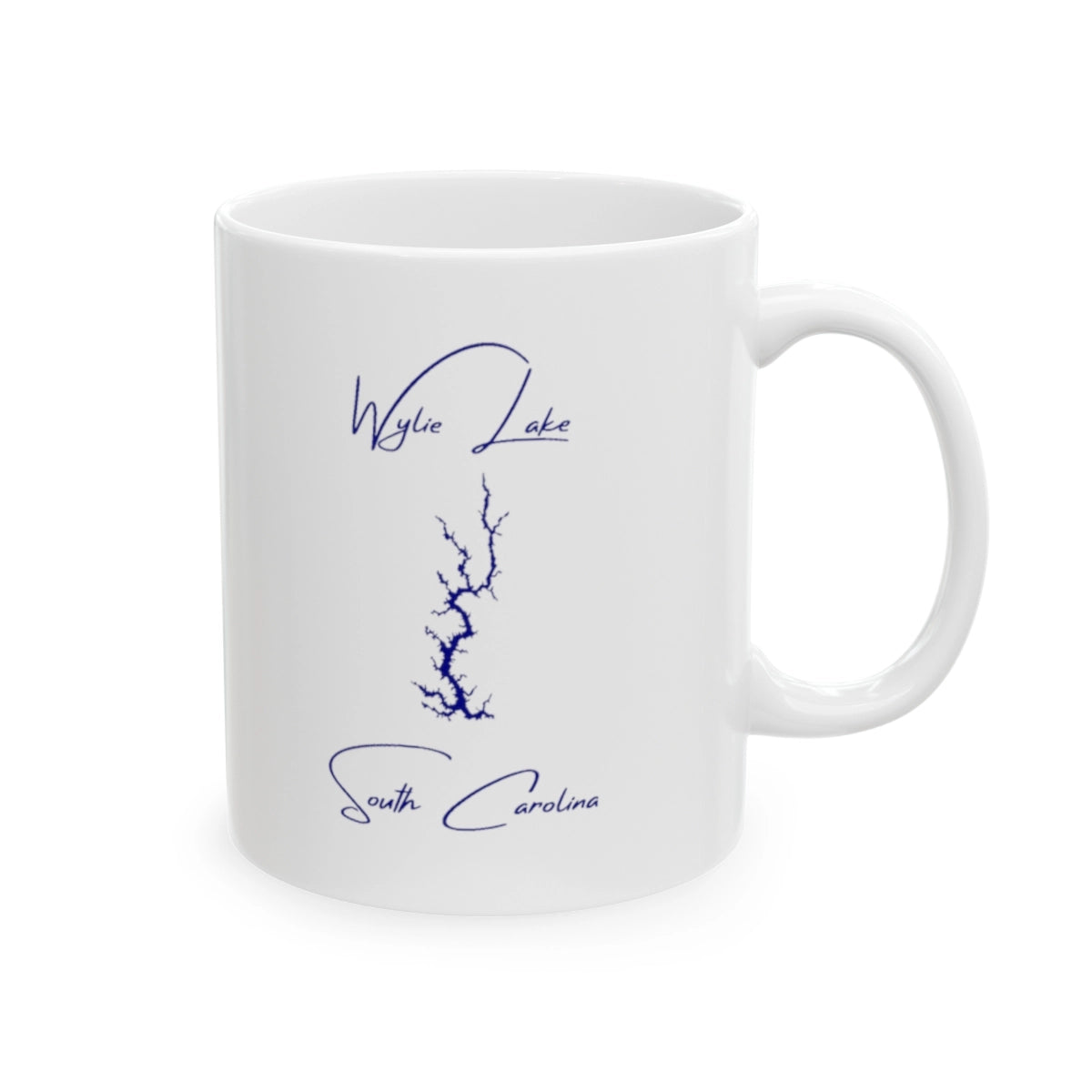 South Carolina Wylie Lake Ceramic Mug other position view from right 11oz.webp