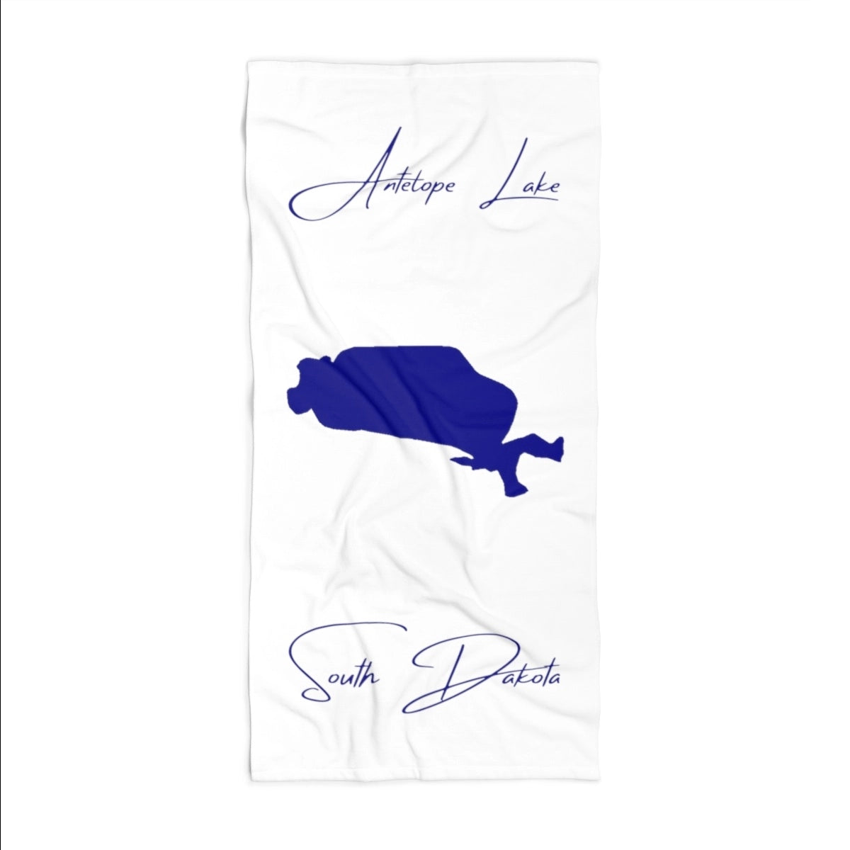 South Dakota Antelope Lake Beach Towel front position view from front 36 x 72.webp