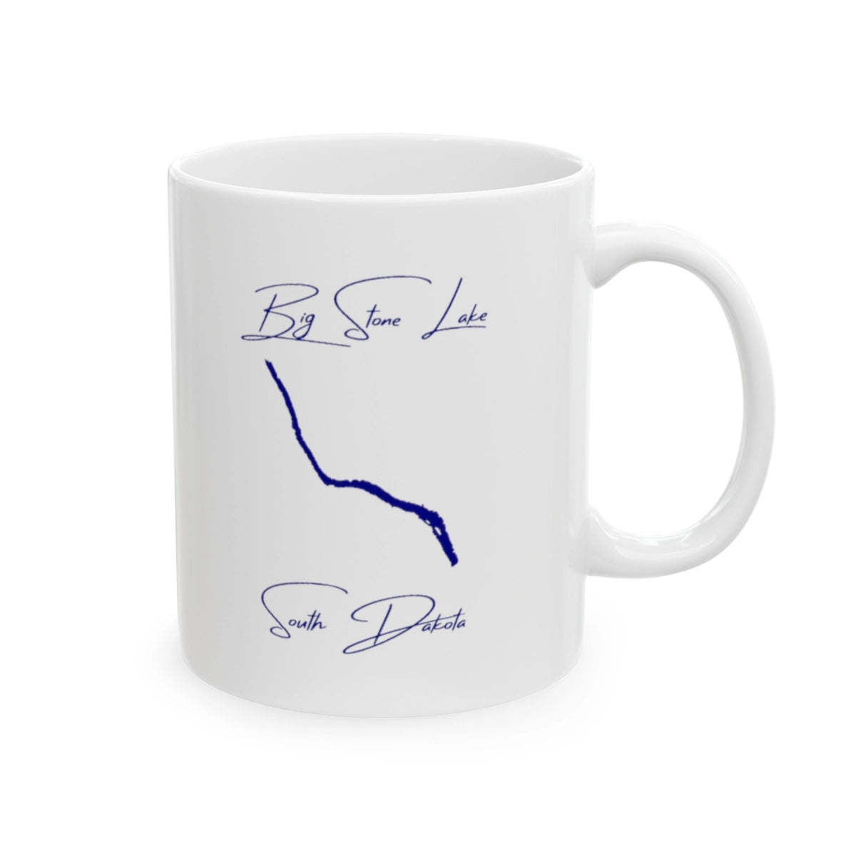 South Dakota Big Stone Lake Ceramic Mug other position view from right 11oz.webp