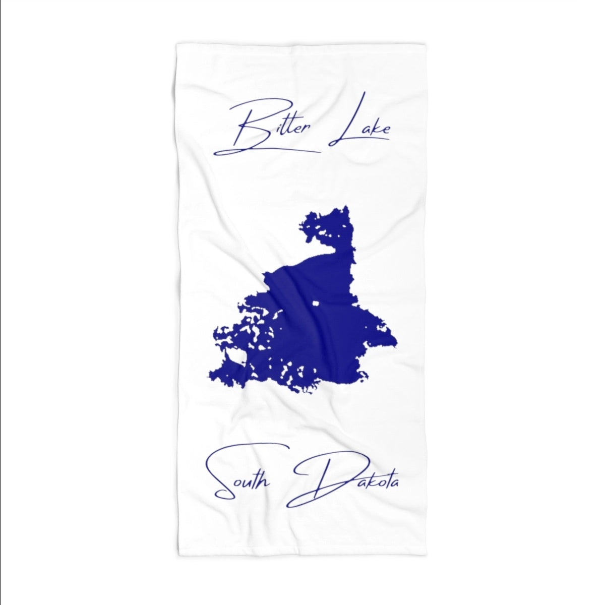 South Dakota Bitter Lake Beach Towel front position view from front 36 x 72.webp