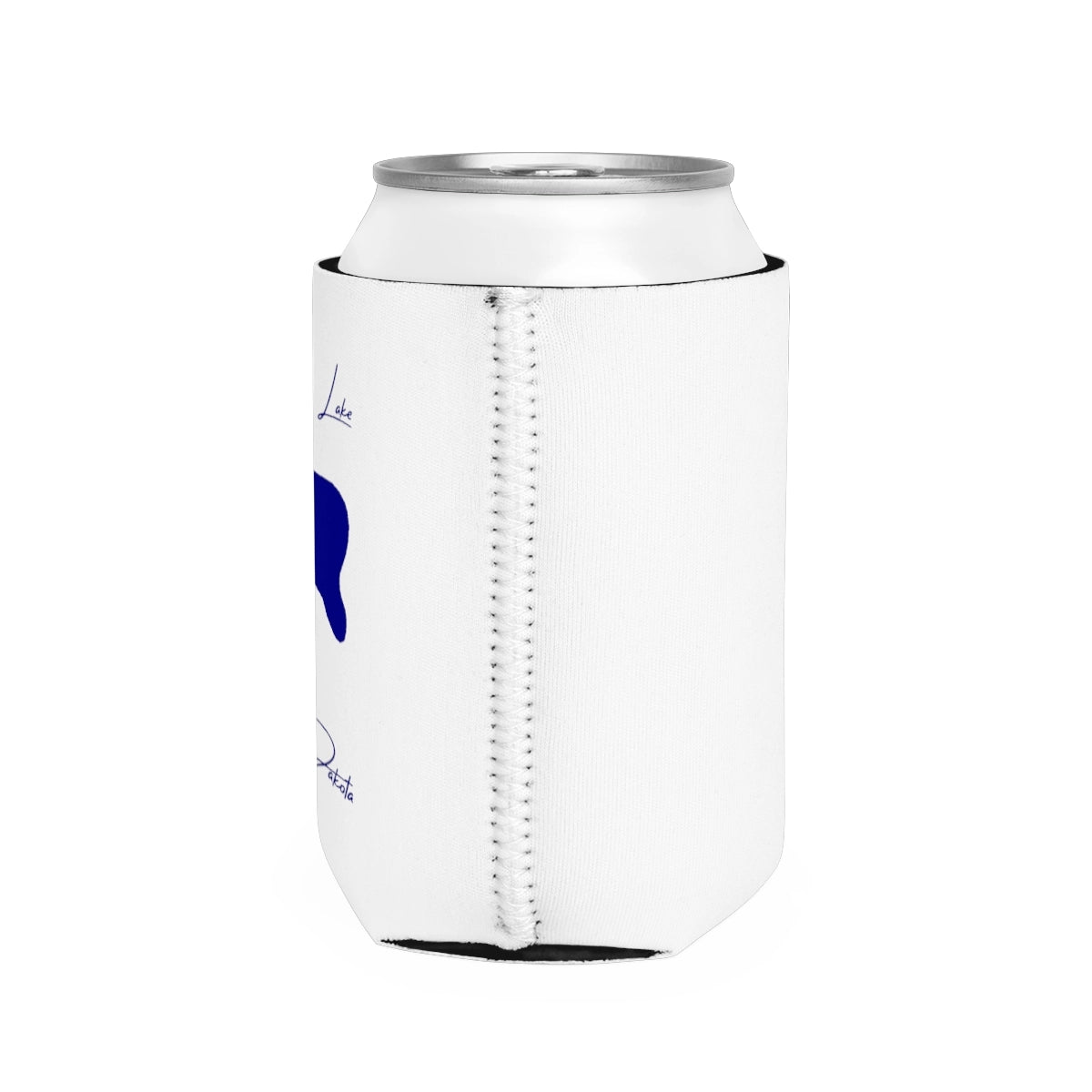 South Dakota Horseshoe Lake Can Koozie all position view from right white.webp
