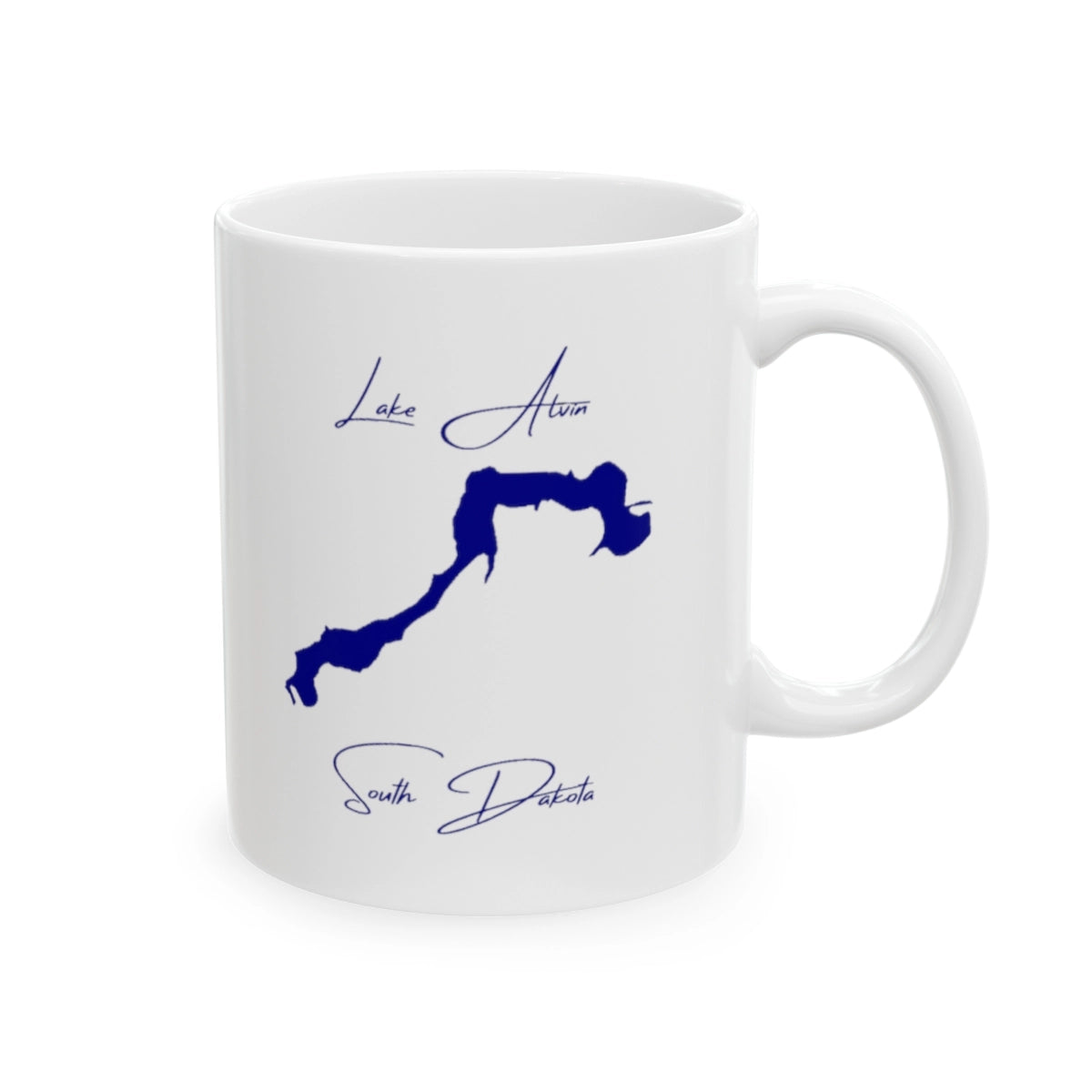 South Dakota Lake Alvin Ceramic Mug other position view from right 11oz.webp