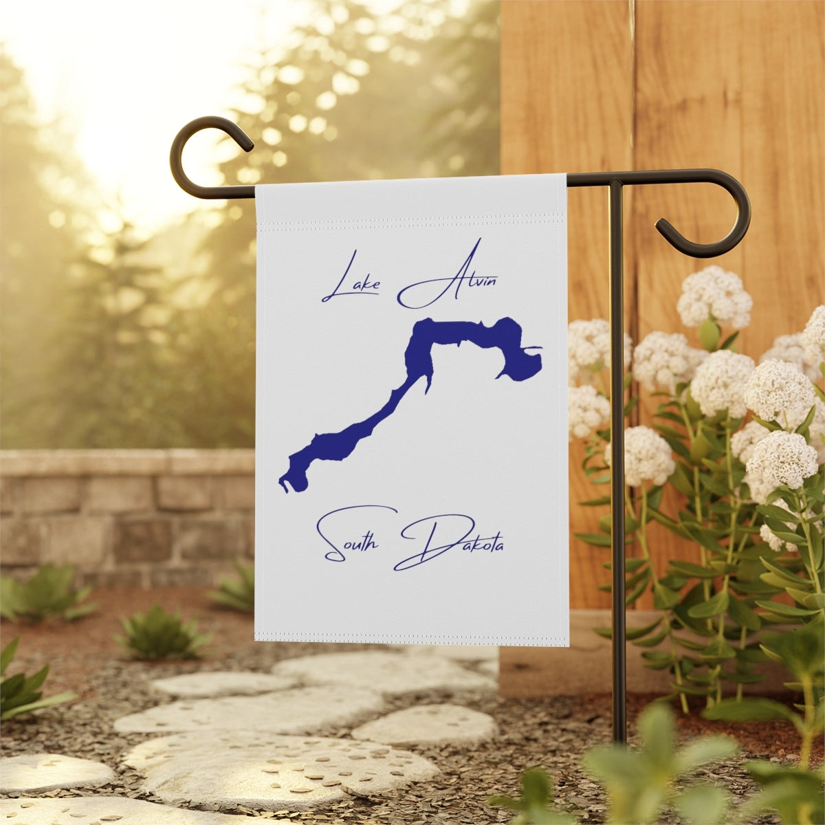 South Dakota Lake Alvin Garden Banner other position view from context-1 12'' x 18''.webp