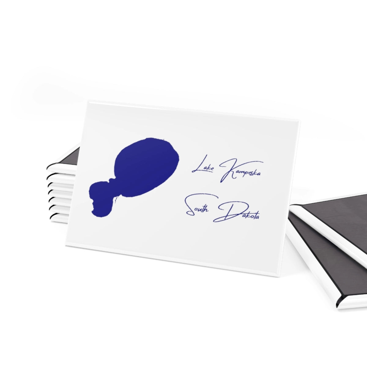 South Dakota Lake Kampeska Magnet front position view from set 2 x 3.webp