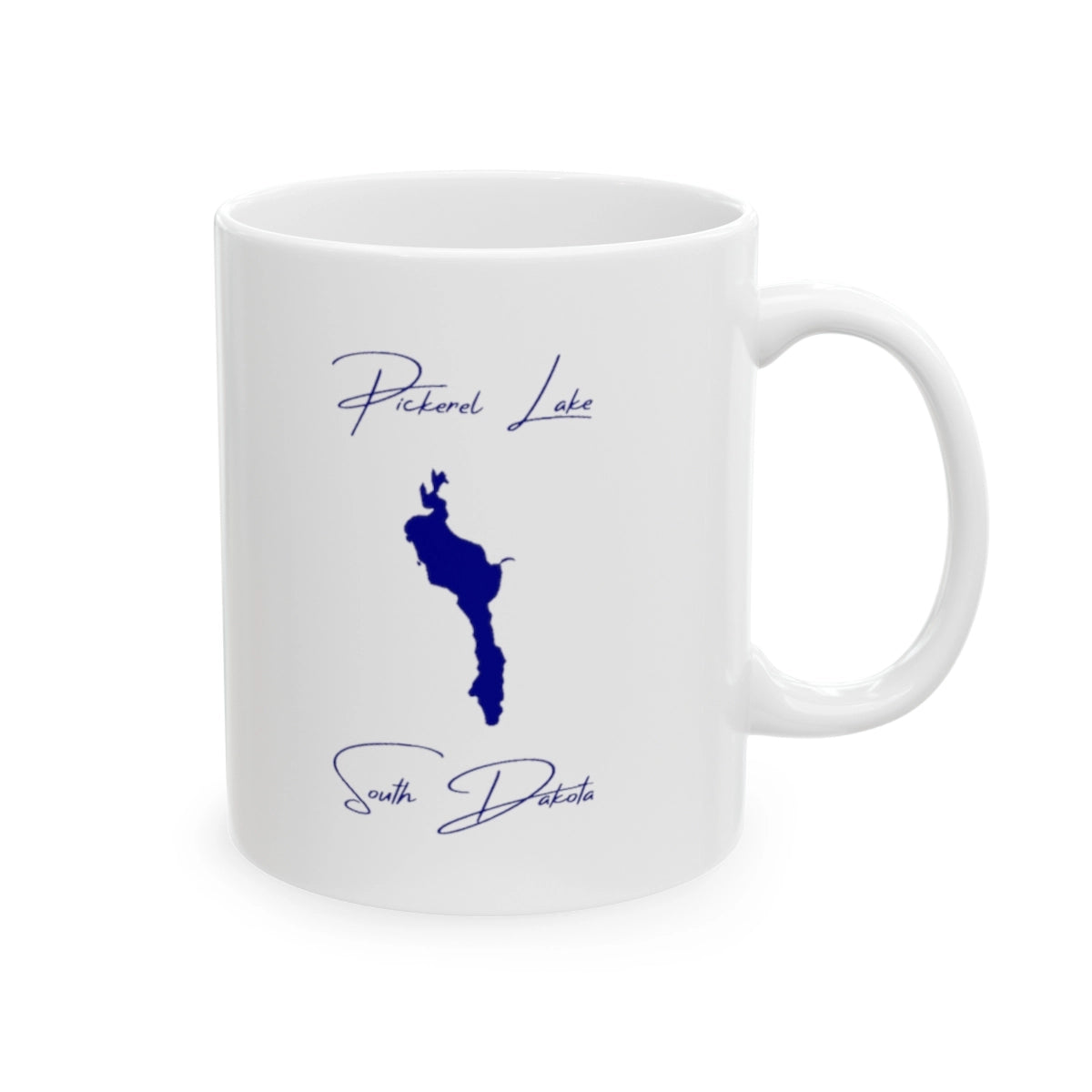 South Dakota Pickerel Lake Ceramic Mug other position view from right 11oz.webp