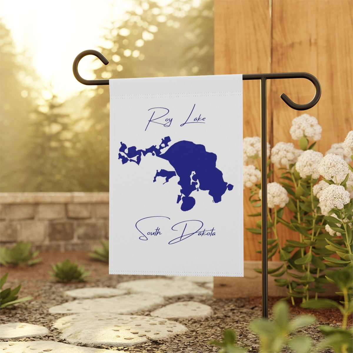 South Dakota Roy Lake Garden Banner other position view from context-1 12'' x 18''.webp