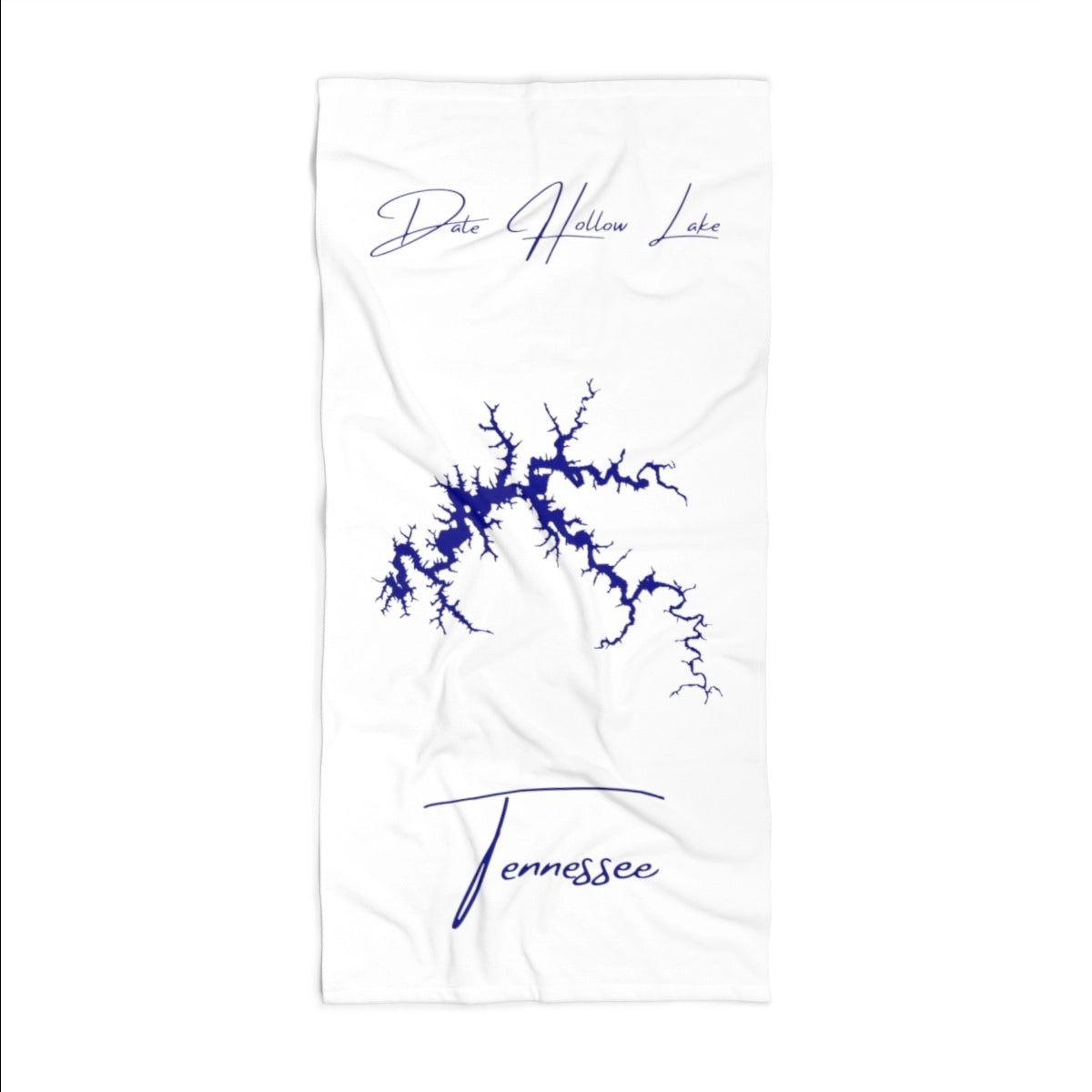 Tennessee Dale Hollow Lake Beach Towel front position view from front 36 x 72.webp