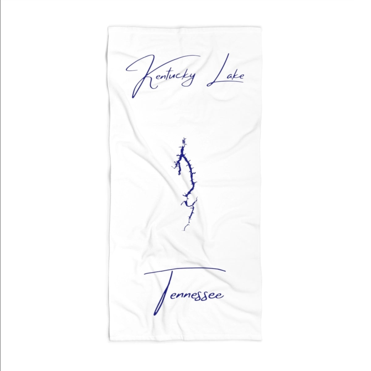 Tennessee Kentucky Lake Beach Towel front position view from front 36 x 72.webp