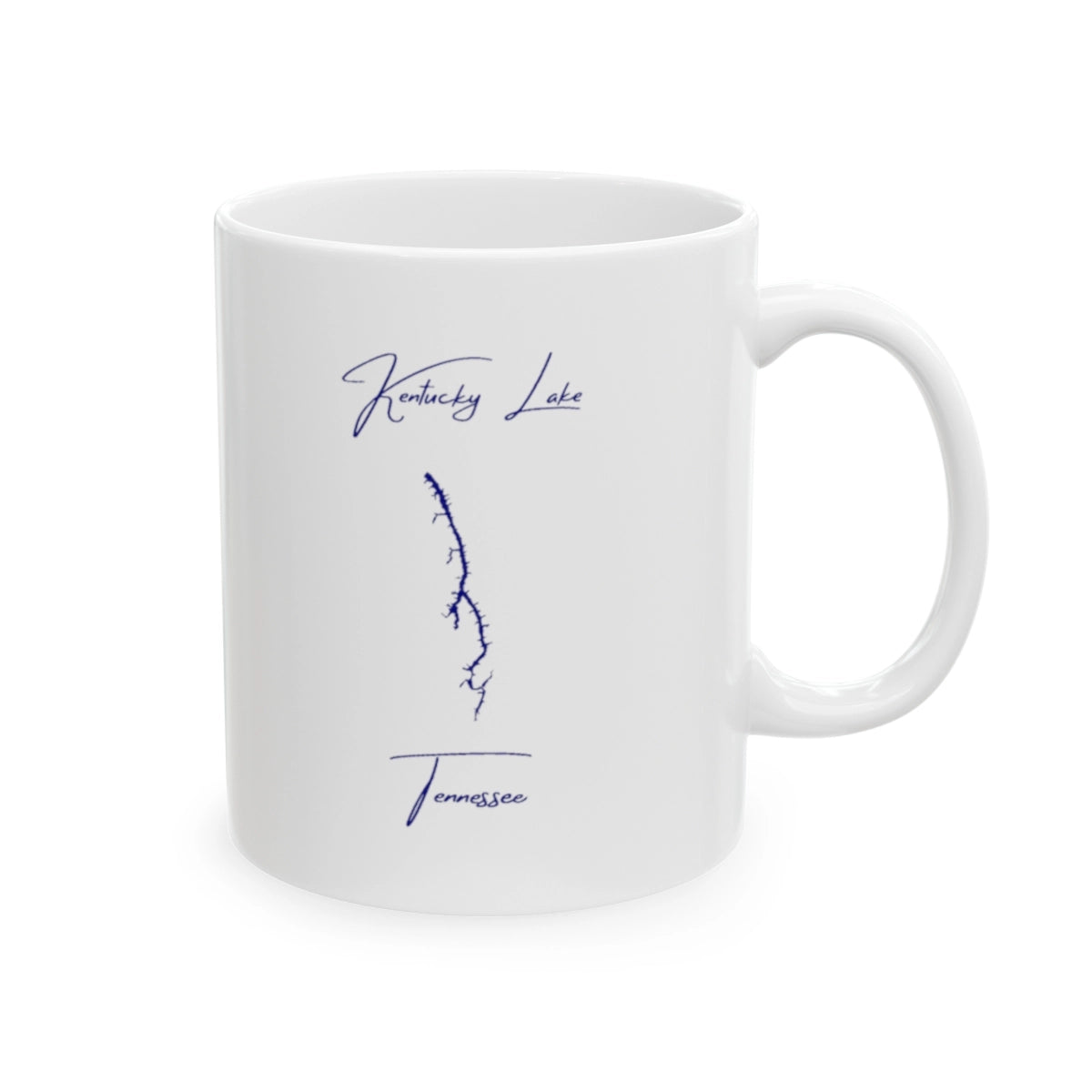 Tennessee Kentucky Lake Ceramic Mug other position view from right 11oz.webp