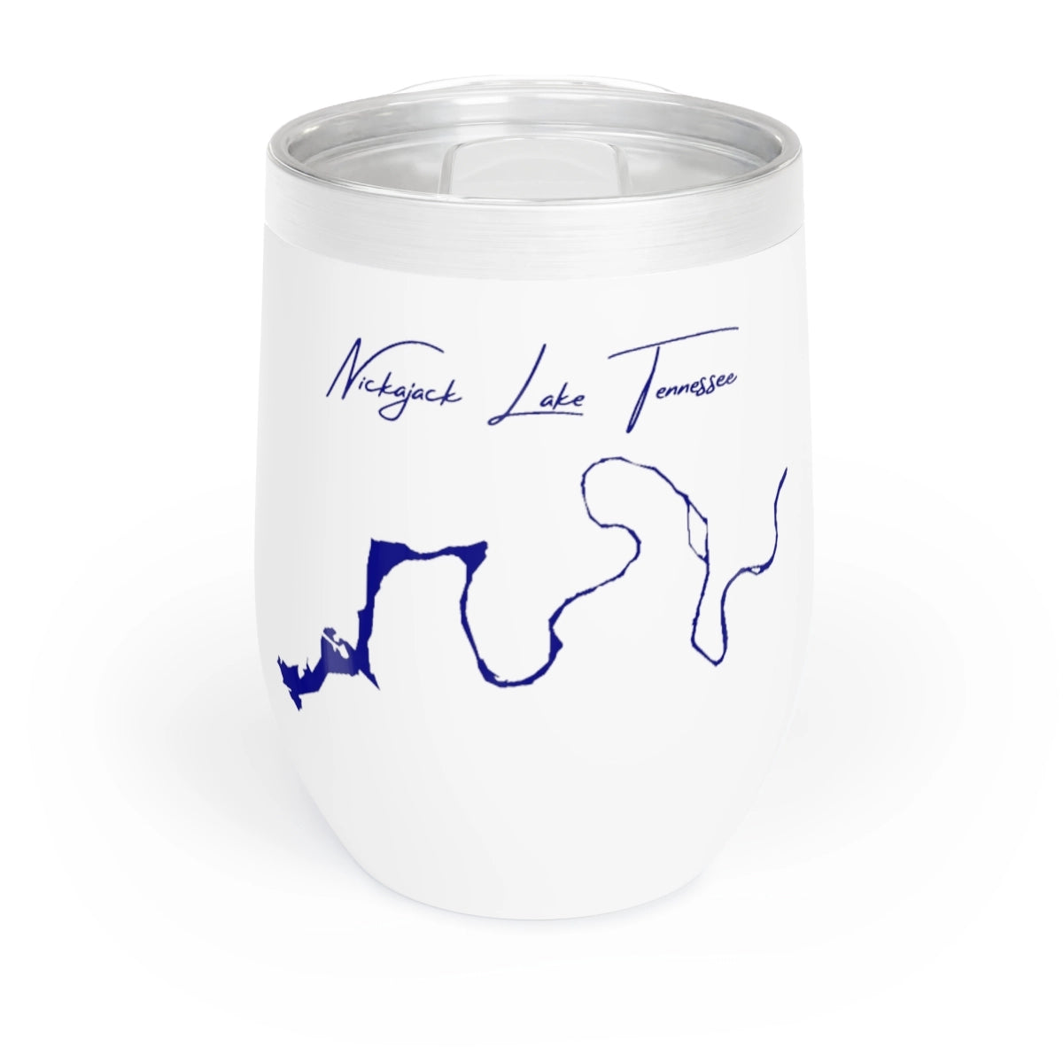 Tennessee Nickajack Lake Wine Tumbler front position view from front white.webp