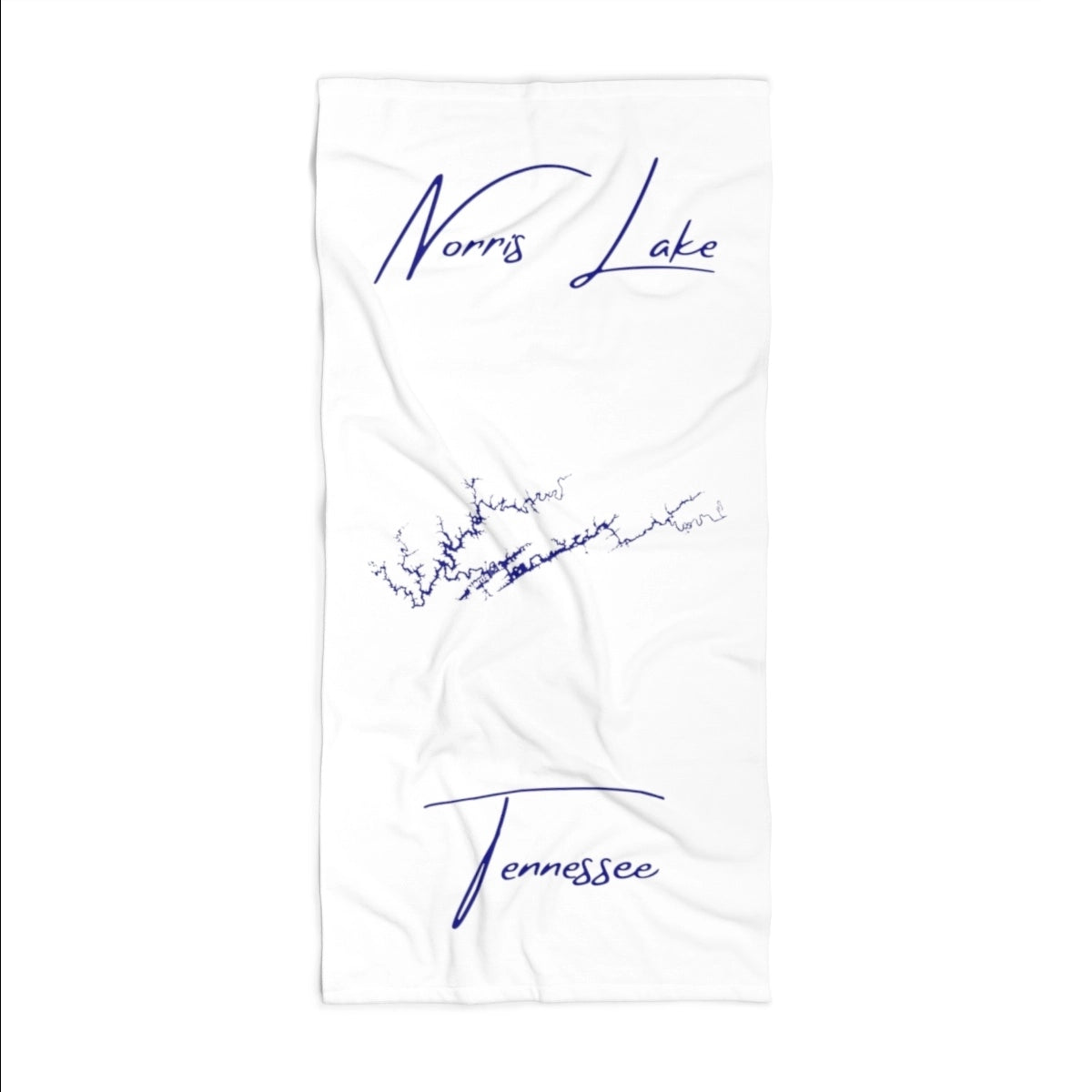 Tennessee Norris Lake Beach Towel front position view from front 36 x 72.webp