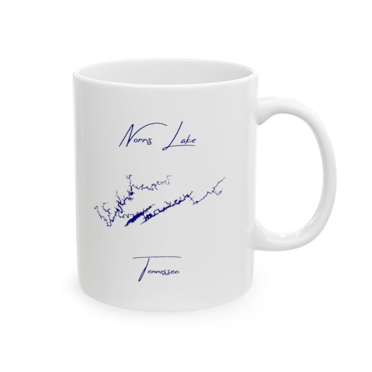 Tennessee Norris Lake Ceramic Mug other position view from right 11oz.webp
