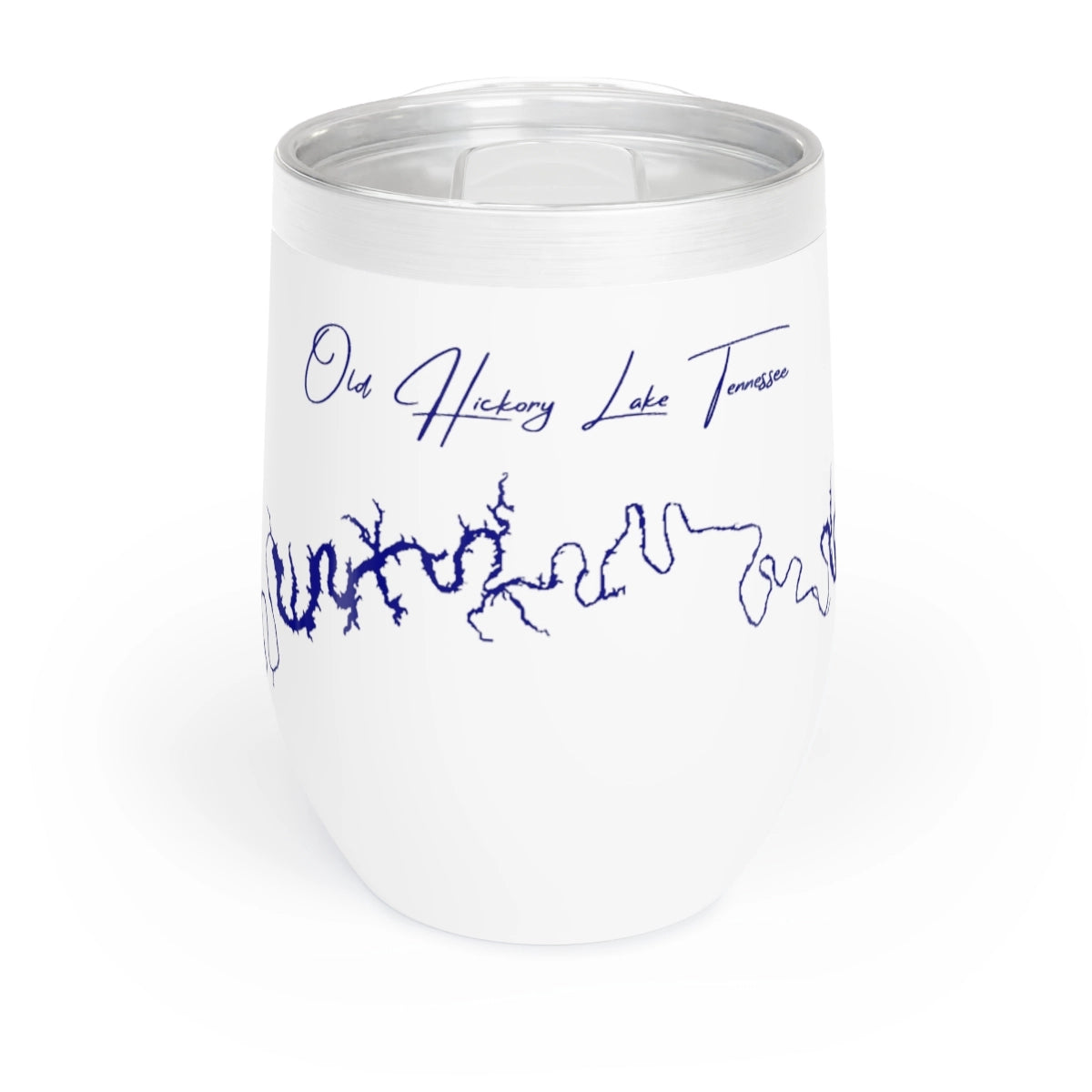 Tennessee Old Hickory Lake Wine Tumbler front position view from front white.webp