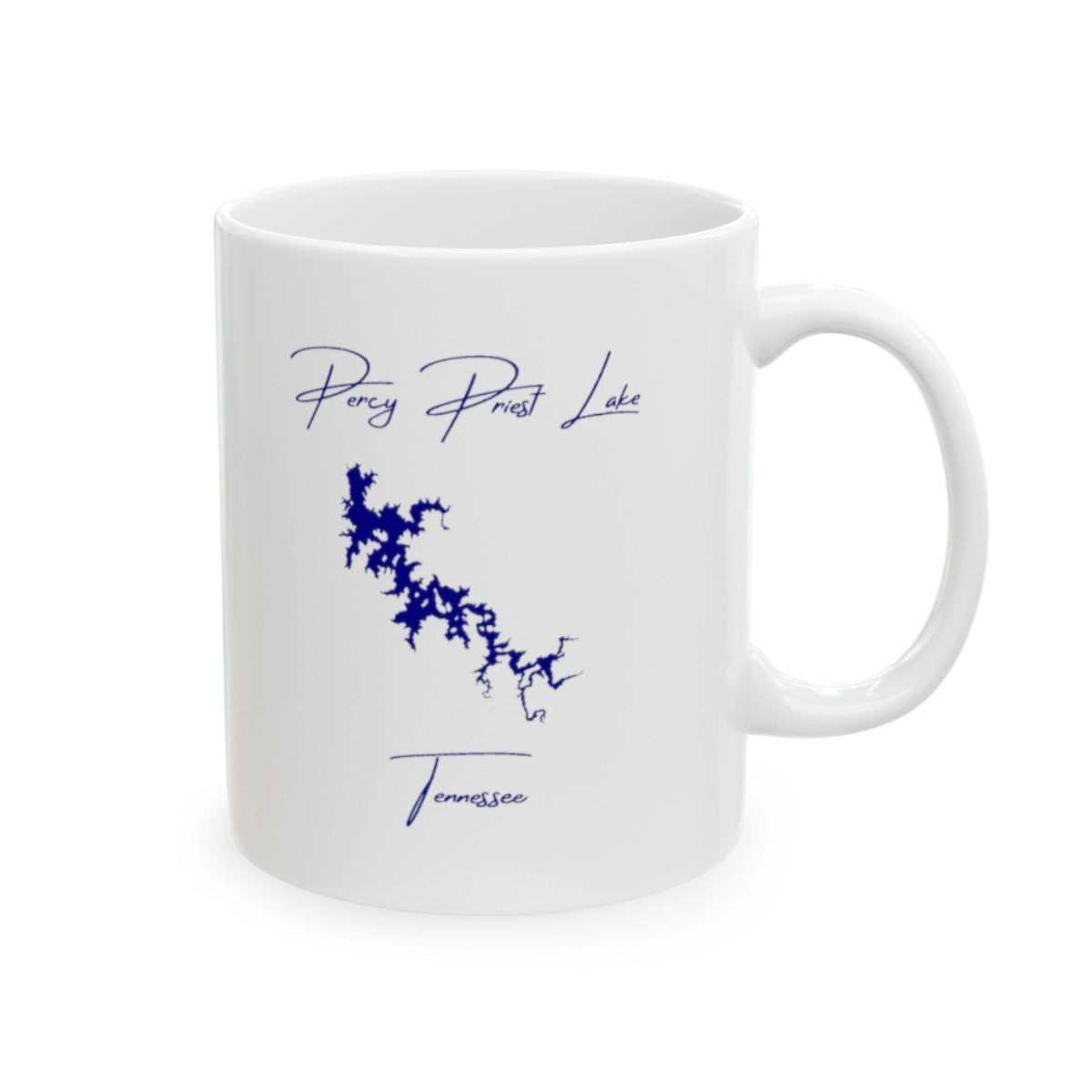 Tennessee Percy Priest Lake Ceramic Mug other position view from right 11oz.webp