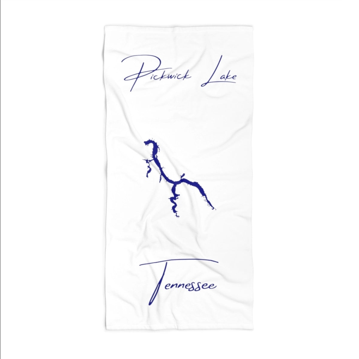 Tennessee Pickwick Lake Beach Towel front position view from front 36 x 72.webp