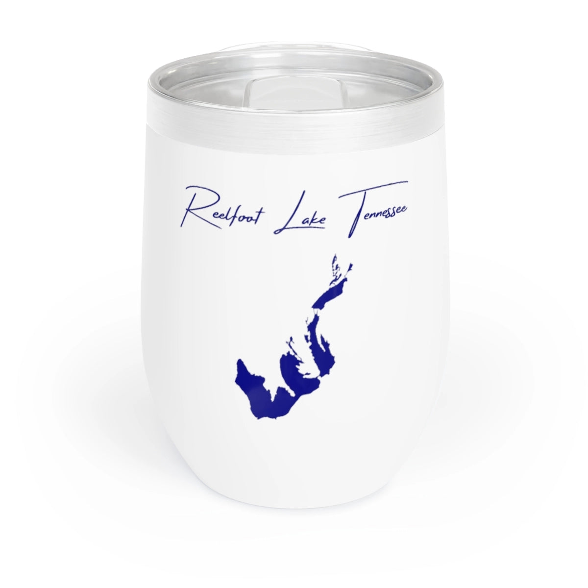 Tennessee Reelfoot Lake Wine Tumbler front position view from front white.webp