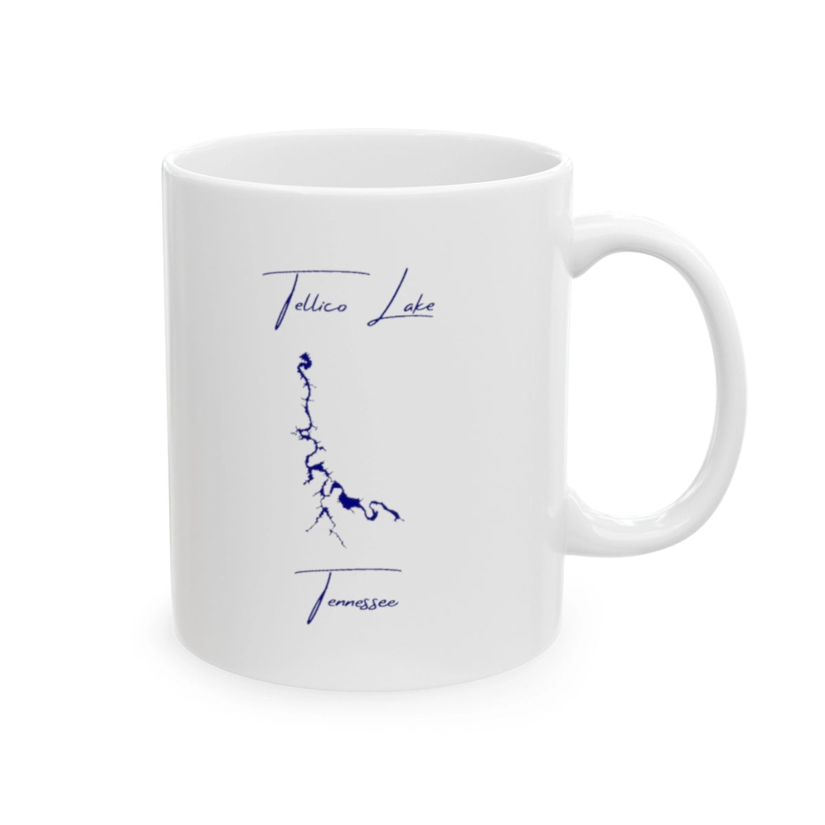 Tennessee Tellico Lake Ceramic Mug other position view from right 11oz.webp