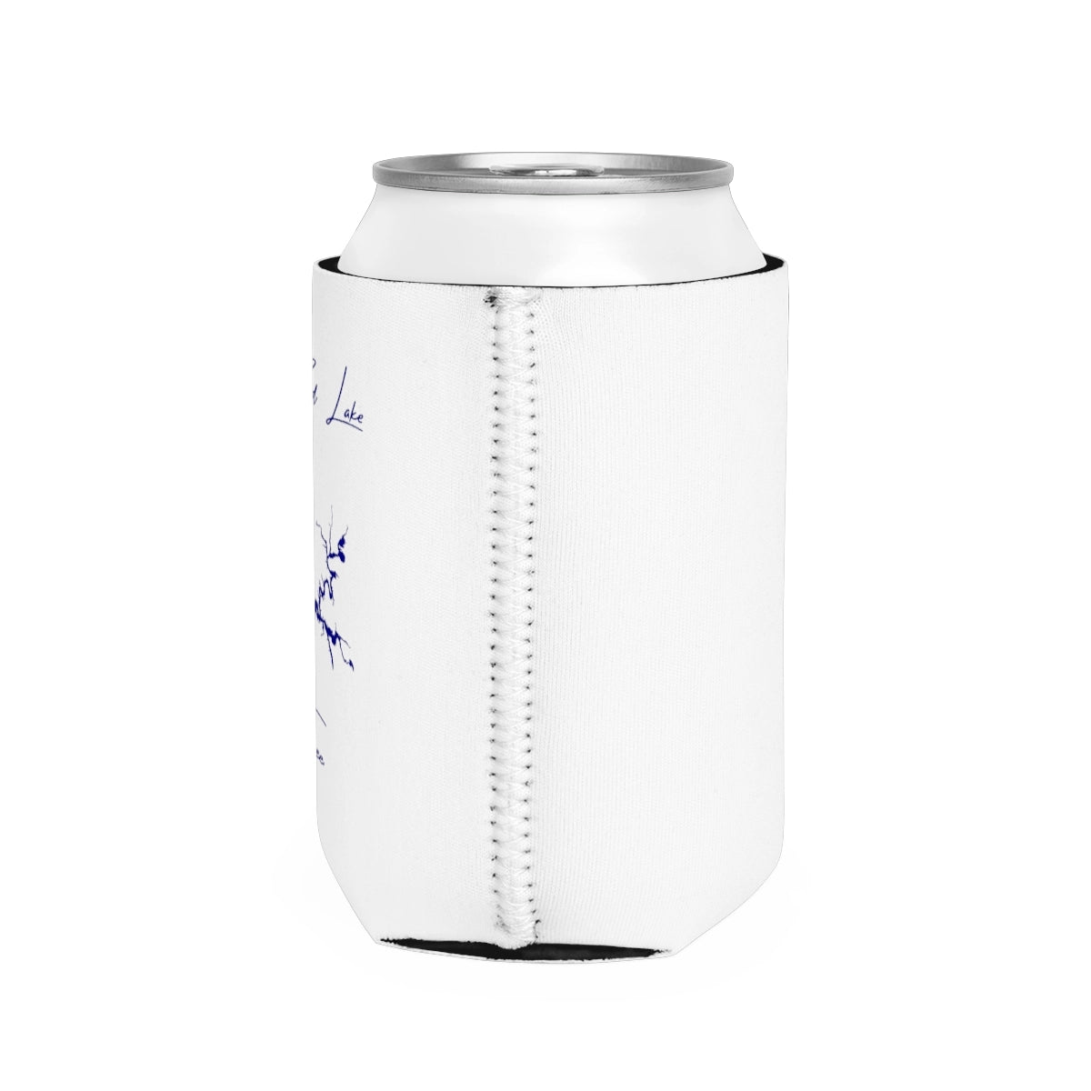 Tennessee Tim's Ford Lake Can Koozie all position view from right white.webp