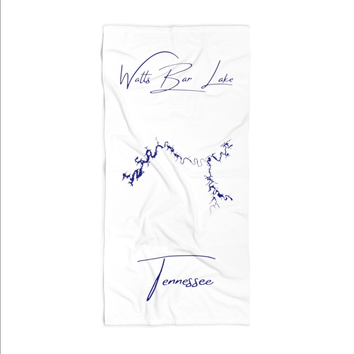 Tennessee Watts Bar Lake Beach Towel front position view from front 36 x 72.webp
