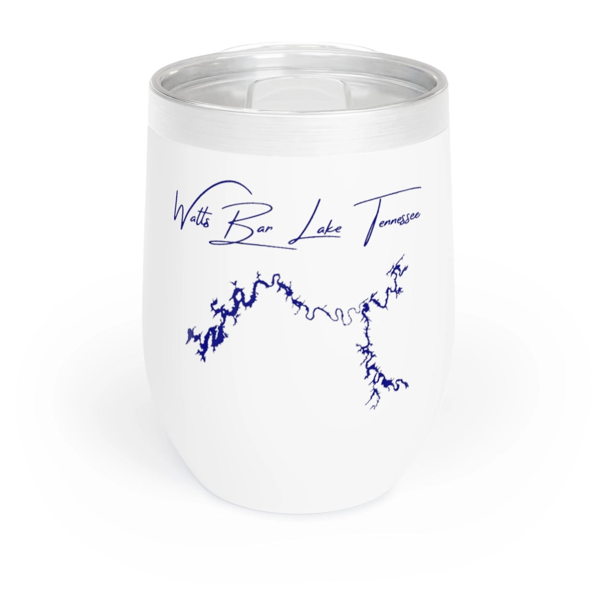 Tennessee Watts Bar Lake Wine Tumbler front position view from front white.webp