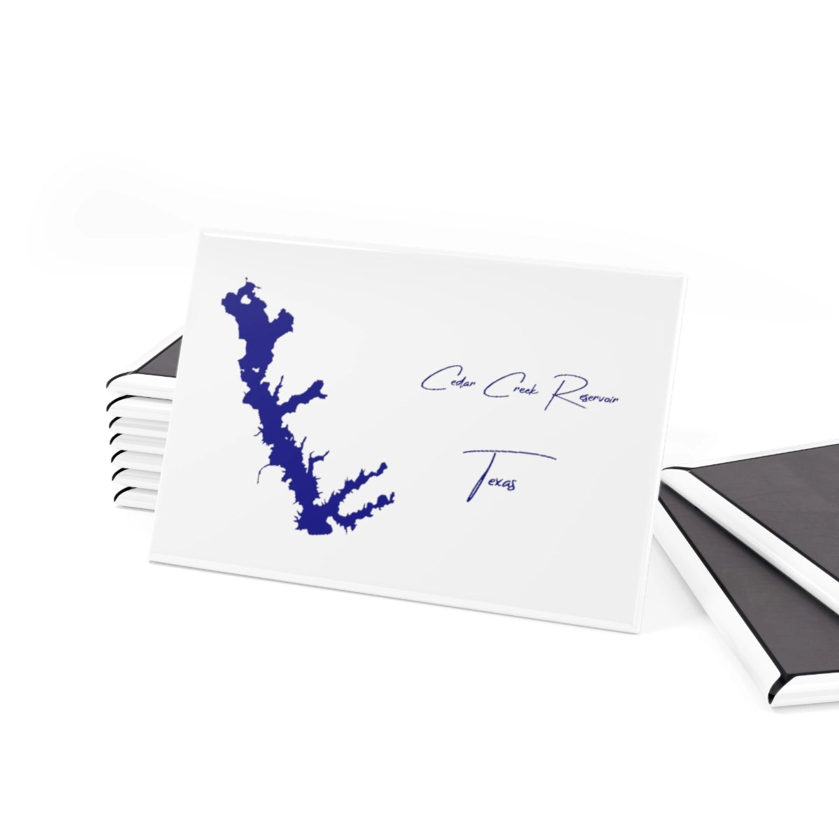 Texas Cedar Creek Reservoir Magnet front position view from set 2 x 3.webp