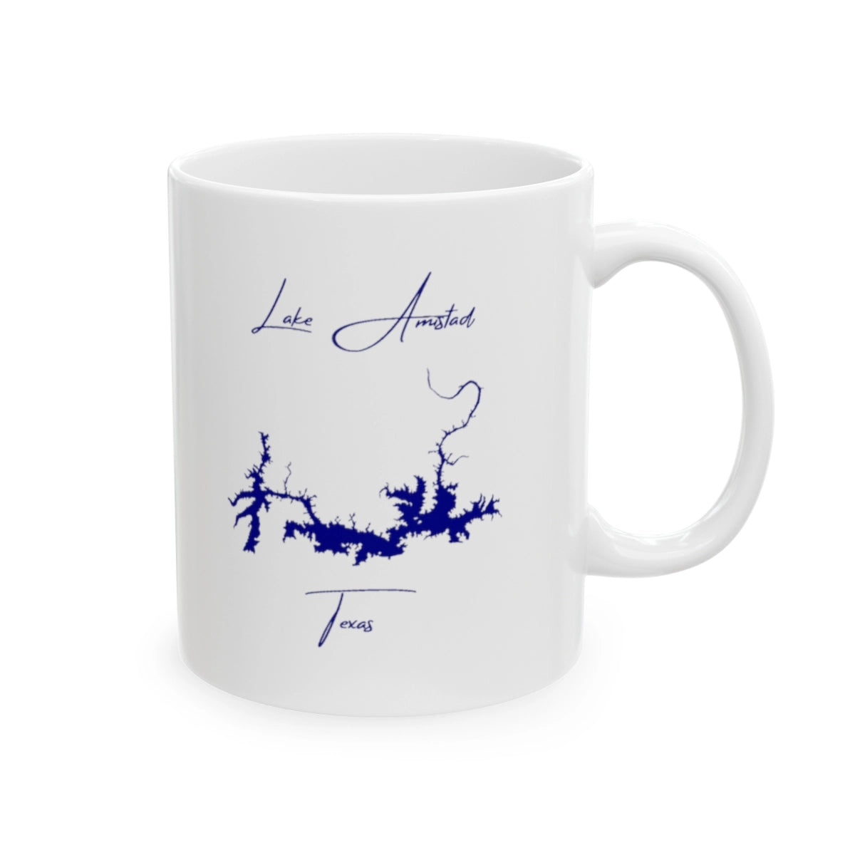 Texas Lake Amistad Ceramic Mug other position view from right 11oz.webp