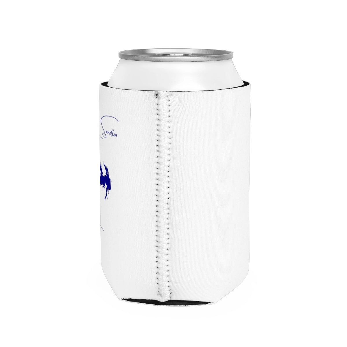 Texas Lake Bob Sandlin Can Koozie all position view from right white.webp