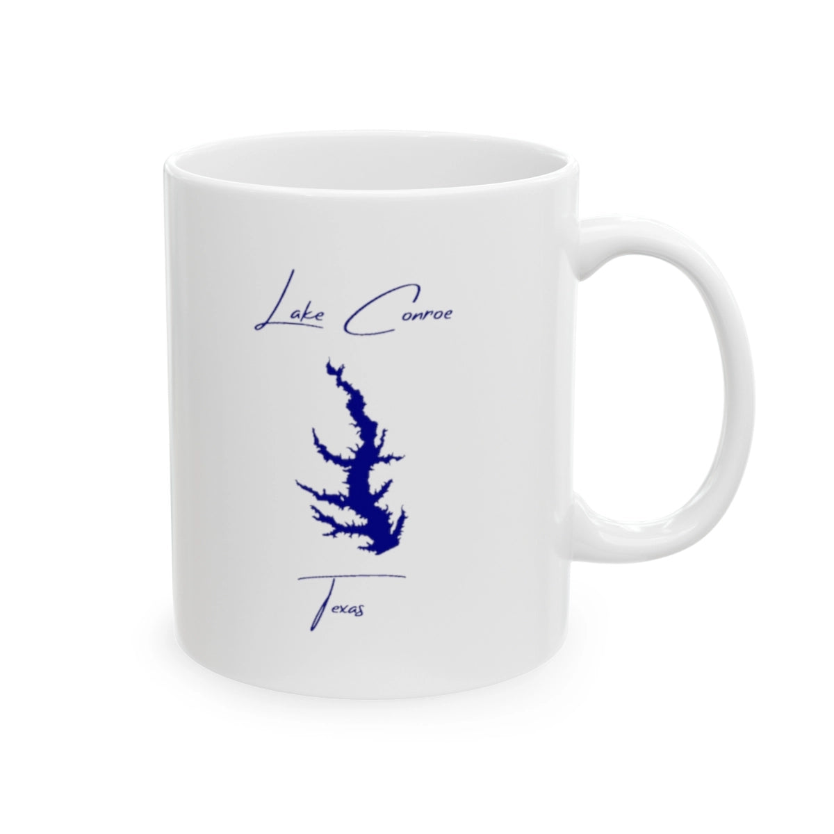 Texas Lake Conroe Ceramic Mug other position view from right 11oz.webp