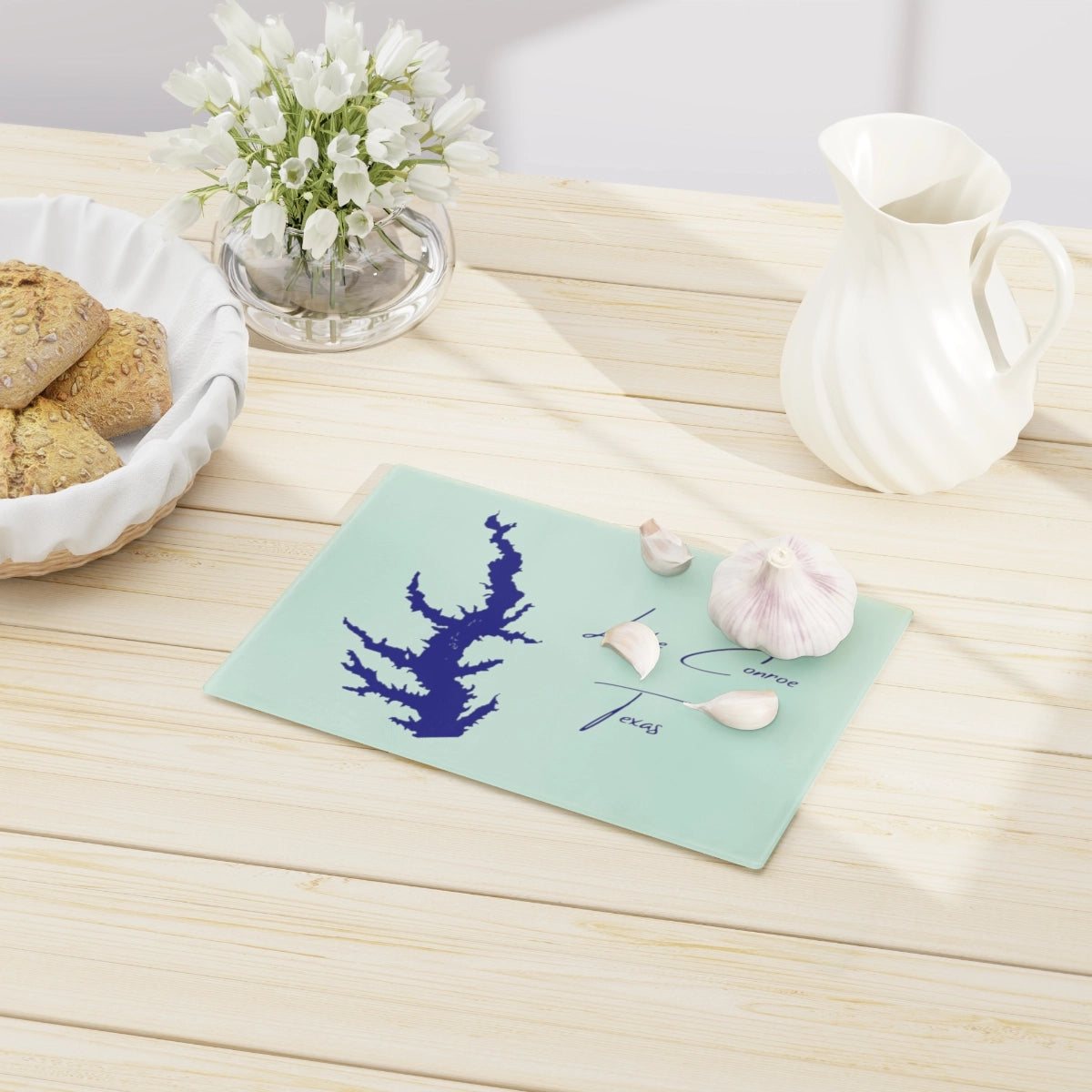 Texas Lake Conroe Cutting Board other position view from context-1 small.webp