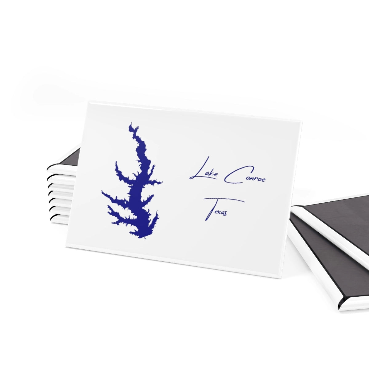 Texas Lake Conroe Magnet front position view from set 2 x 3.webp