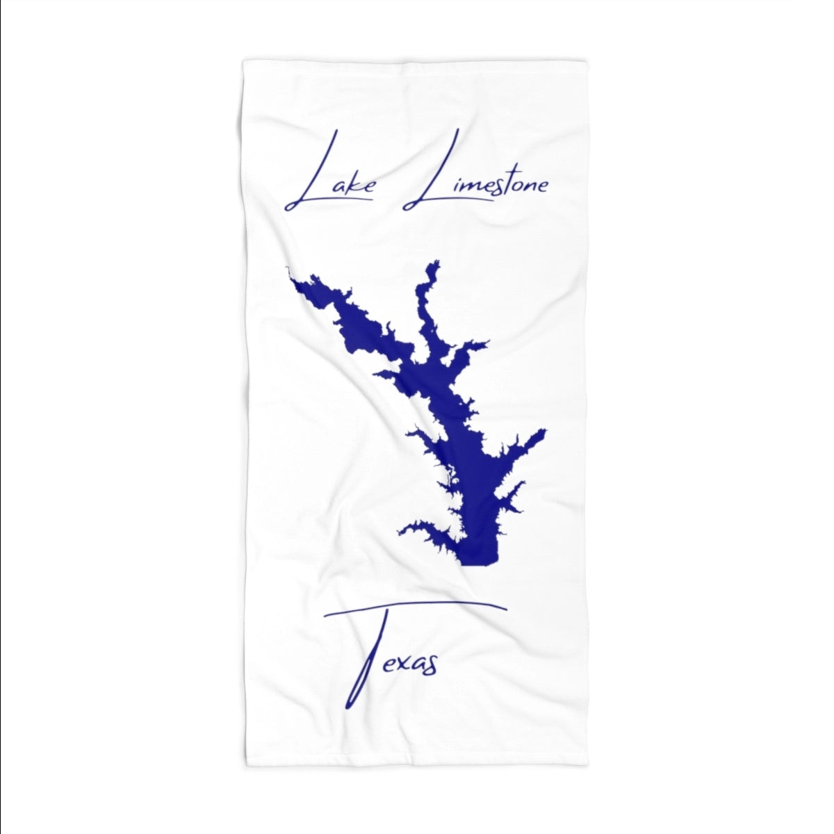 Texas Lake Limestone Beach Towel front position view from front 36 x 72.webp