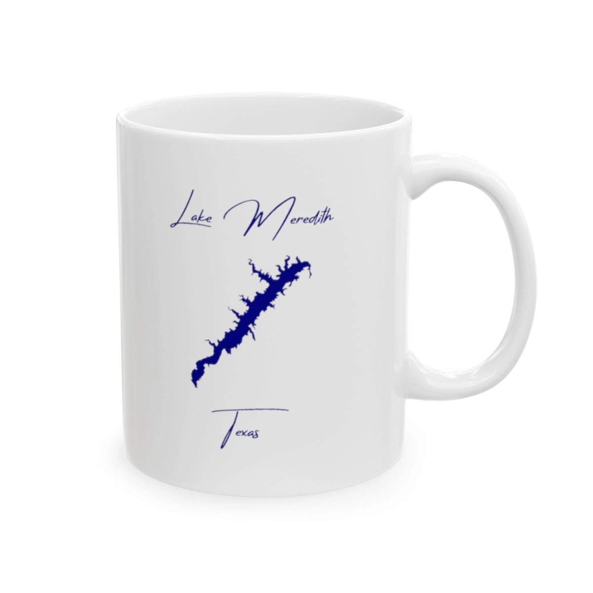 Texas Lake Meredith Ceramic Mug other position view from right 11oz.webp