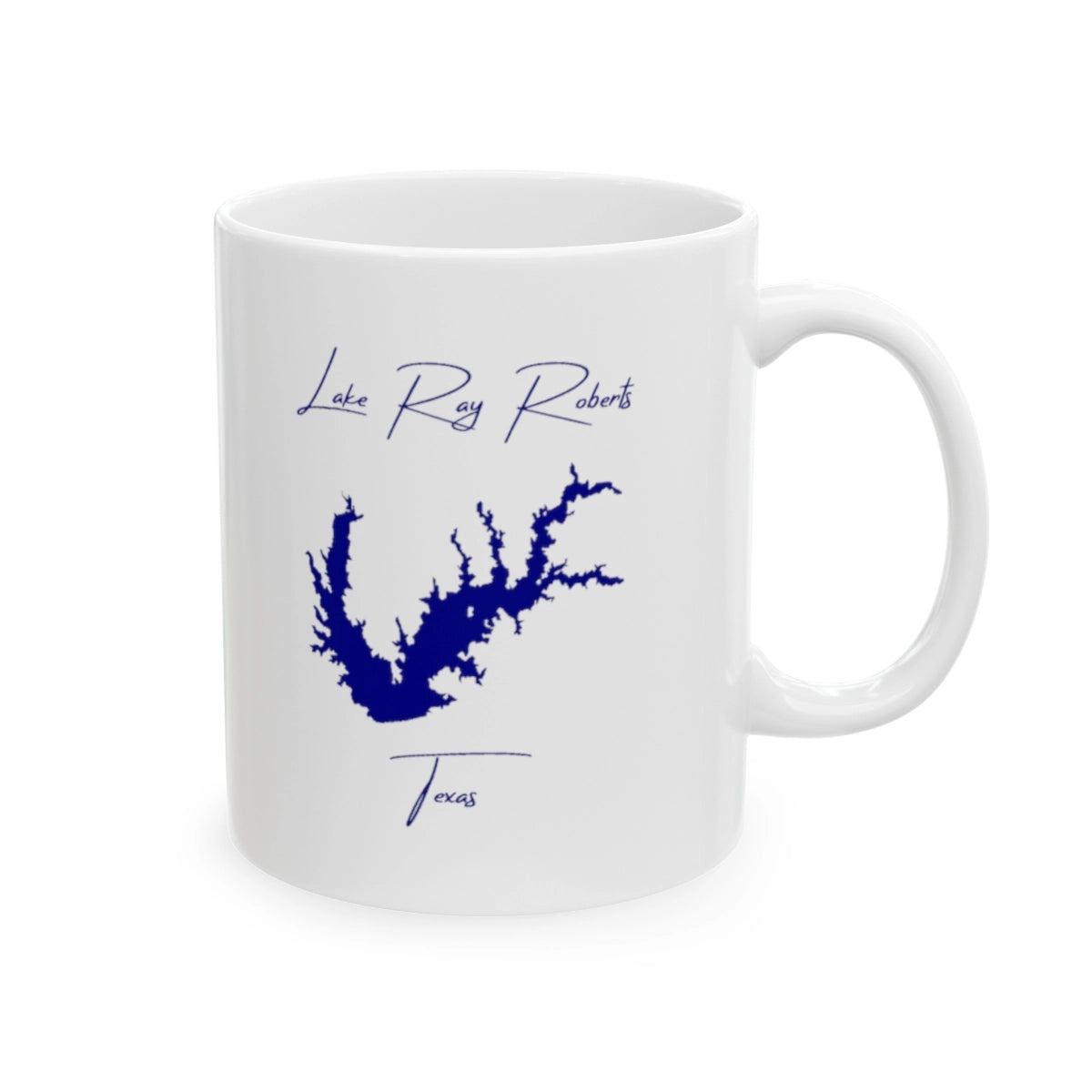Texas Lake Ray Roberts Ceramic Mug other position view from right 11oz.webp