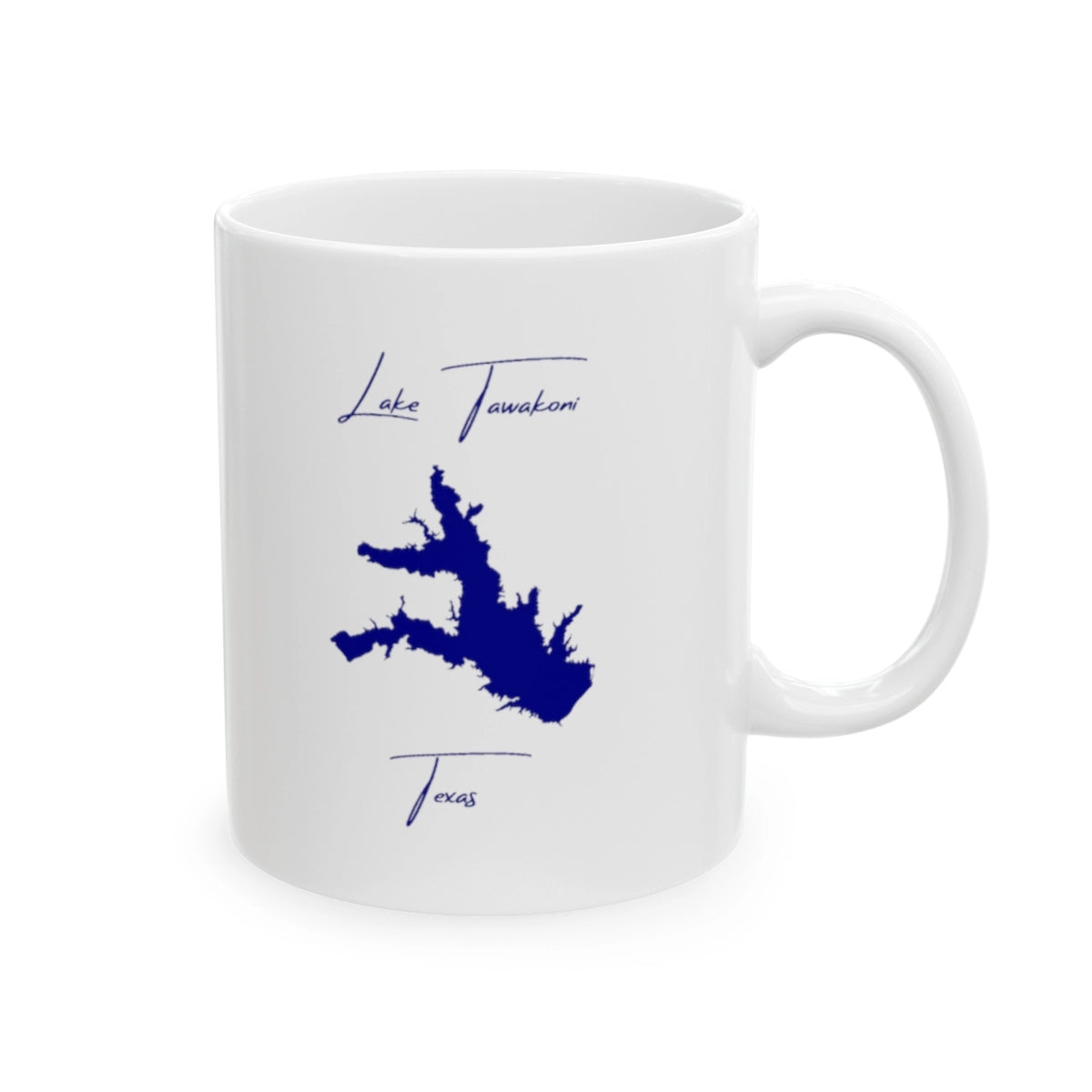 Texas Lake Tawakoni Ceramic Mug other position view from right 11oz.webp
