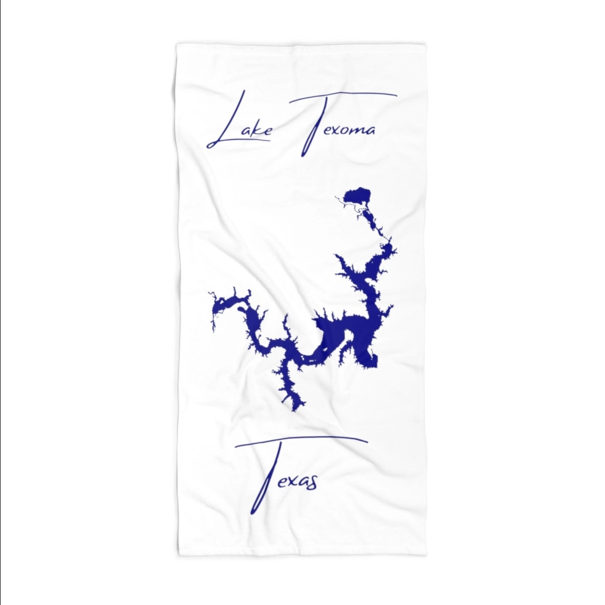 Texas Lake Texoma Beach Towel front position view from front 36 x 72.webp