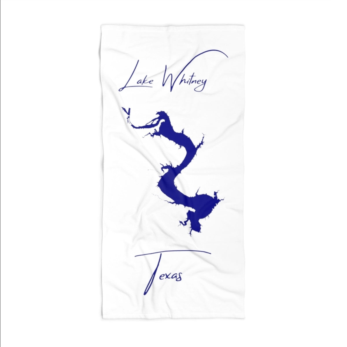 Texas Lake Whitney Beach Towel front position view from front 36 x 72.webp