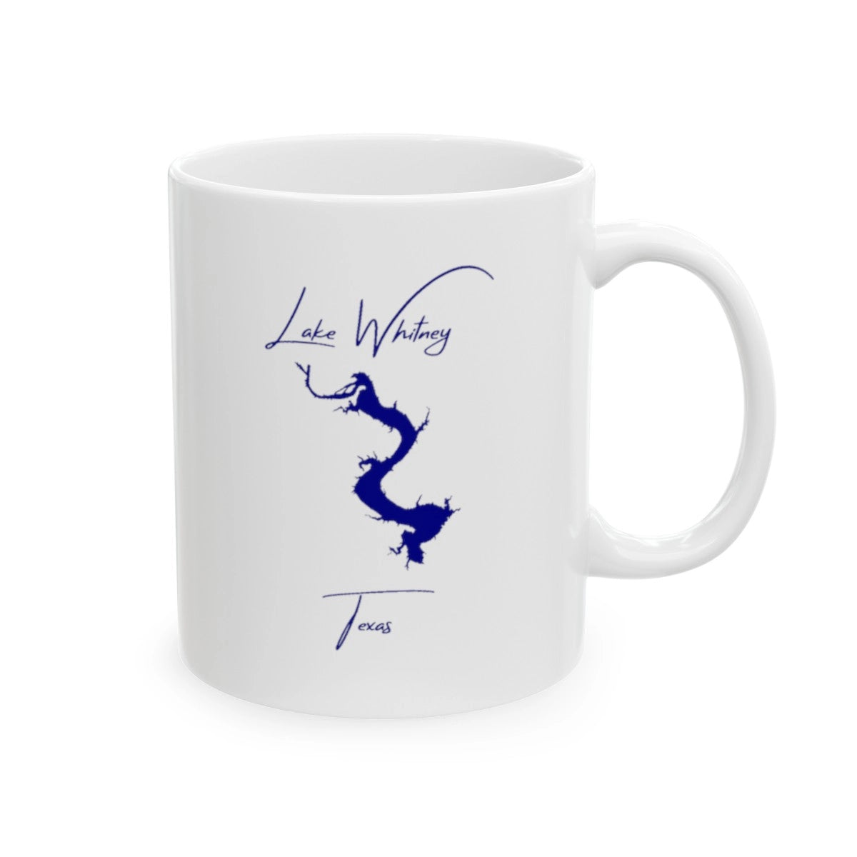 Texas Lake Whitney Ceramic Mug other position view from right 11oz.webp