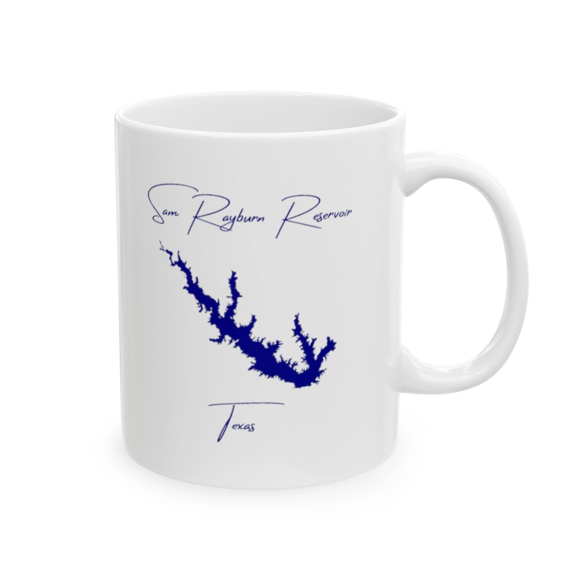Texas Sam Rayburn Reservoir Ceramic Mug other position view from right 11oz.webp