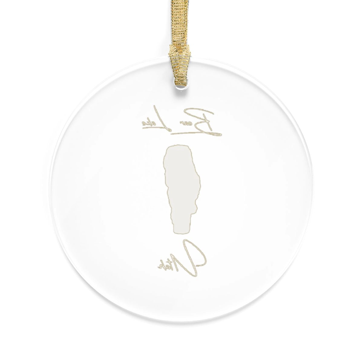 Utah Bear Lake Tree Ornament other position view from back round.webp