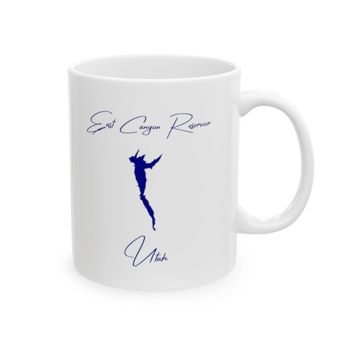 Utah East Canyon Reservoir Ceramic Mug other position view from right 11oz.webp