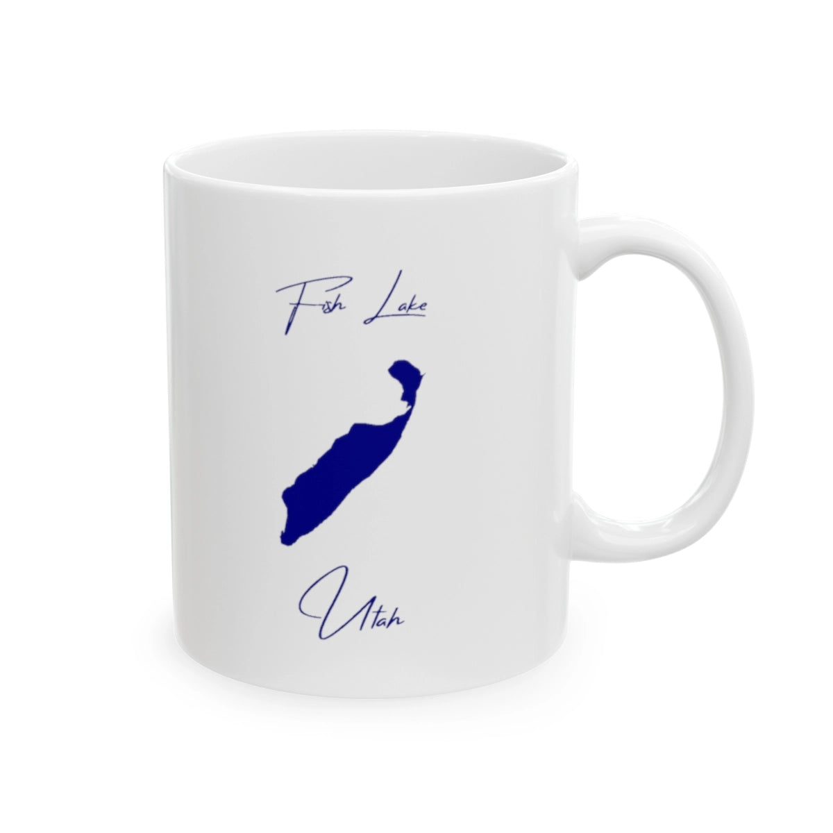 Utah Fish Lake Ceramic Mug other position view from right 11oz.webp