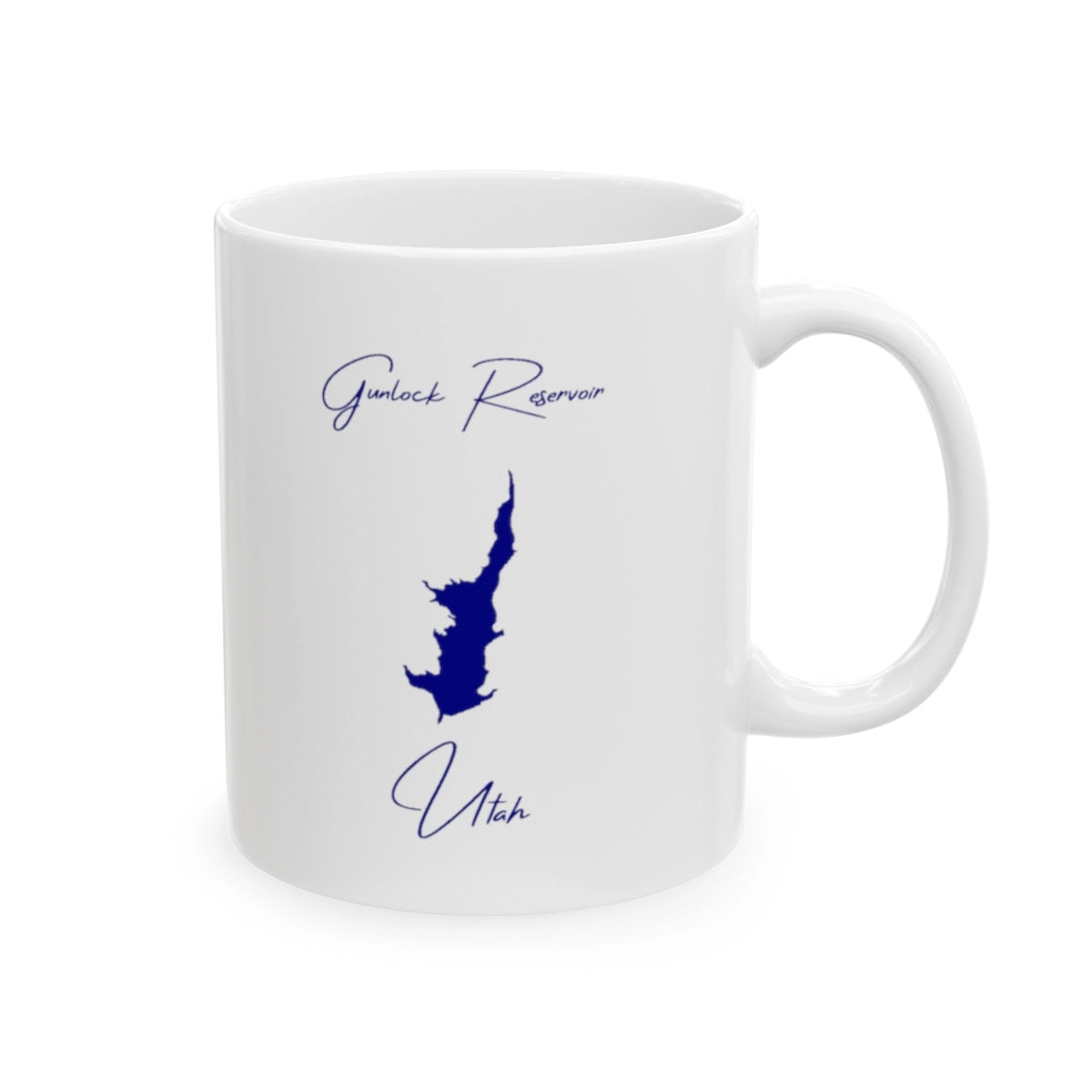 Utah Gunlock Reservoir Ceramic Mug other position view from right 11oz.webp